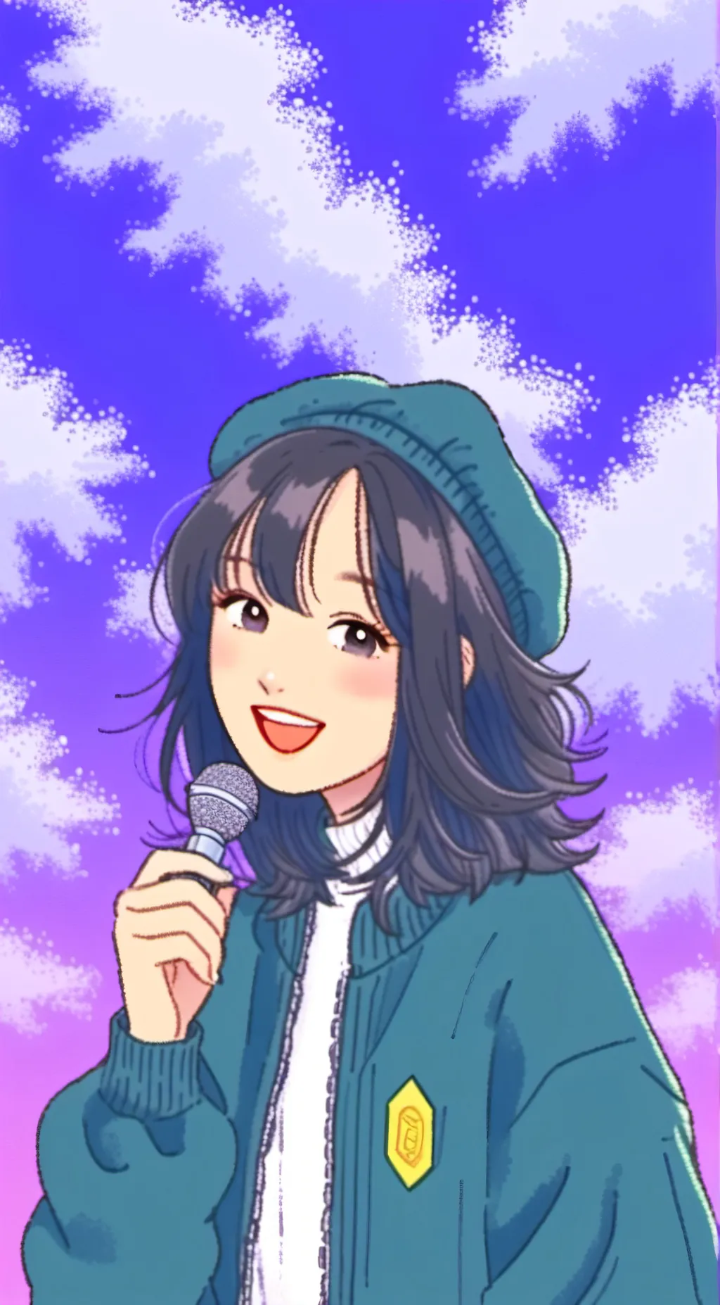 ai character: youtuber background