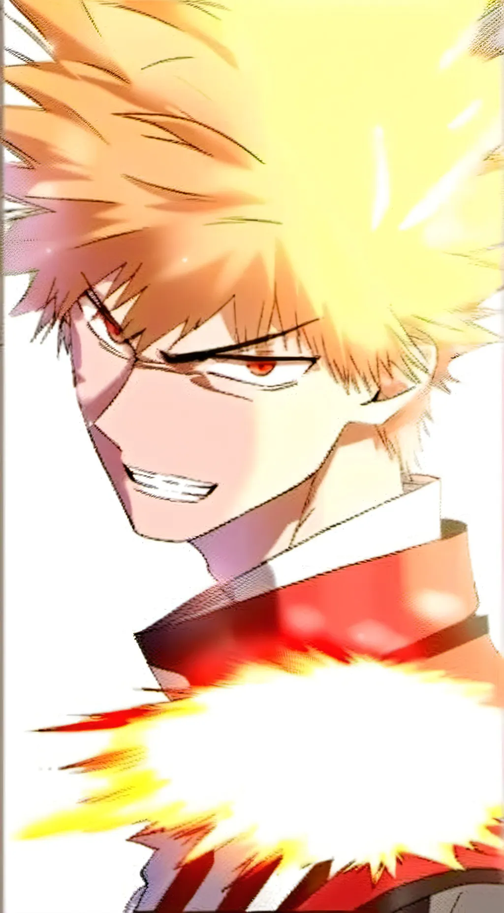 ai character: Bakugo Katsuki background