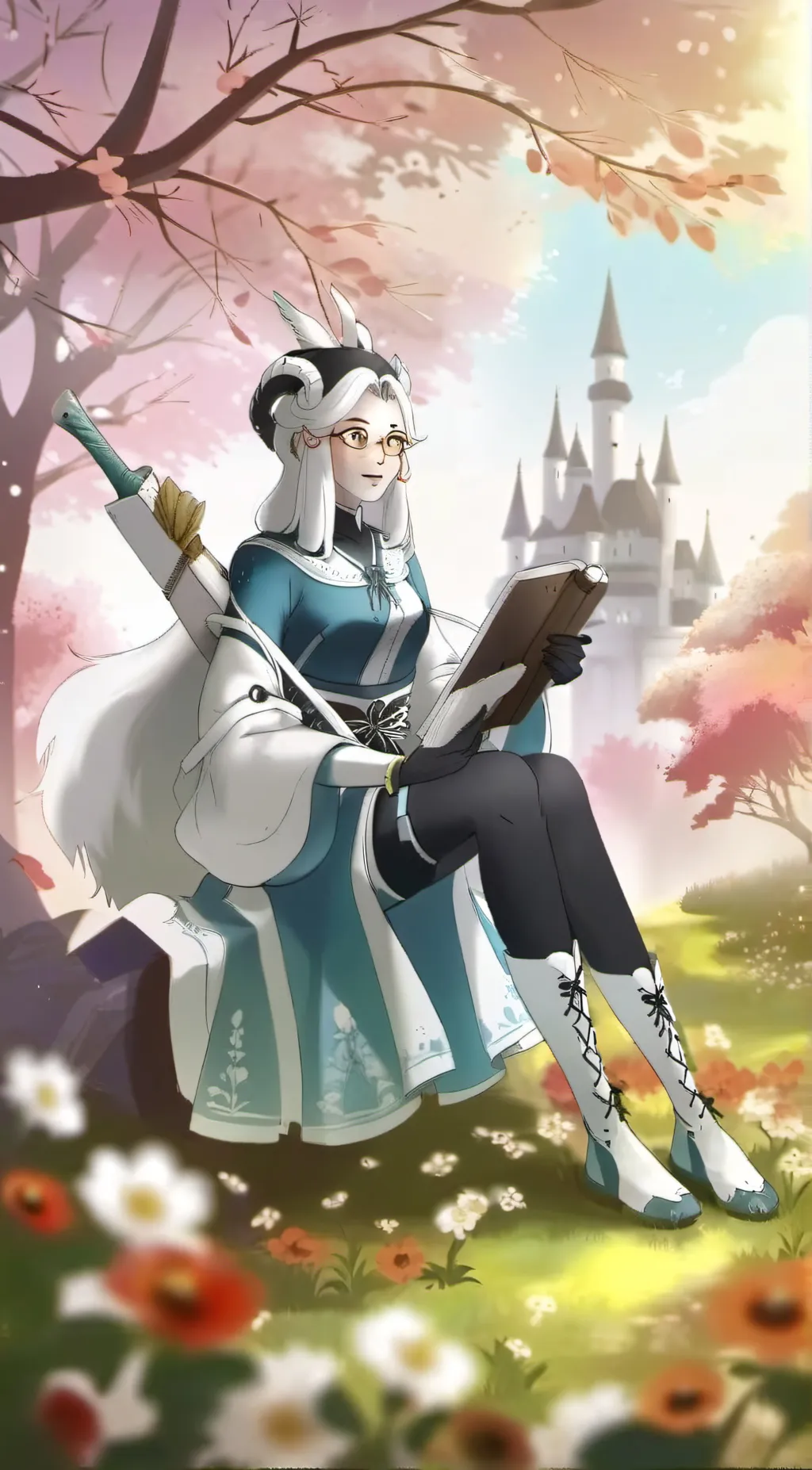 ai character: UA. high background