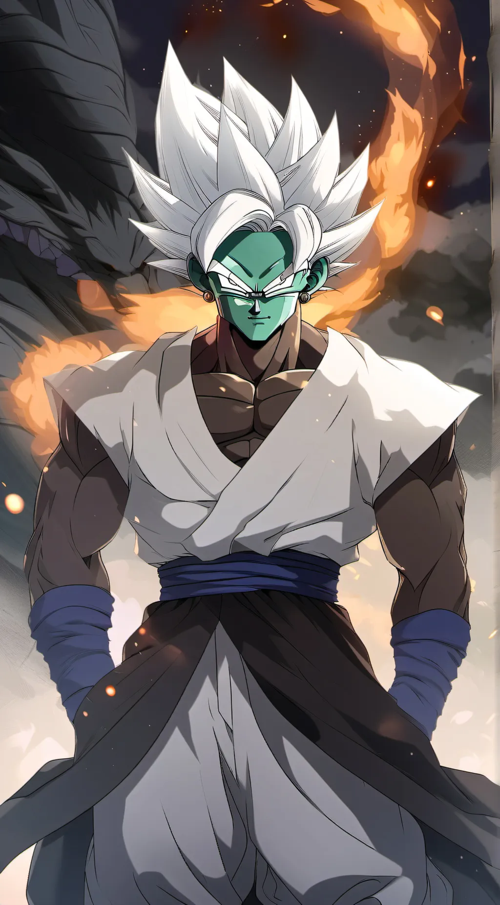ai character: The corrupted god background