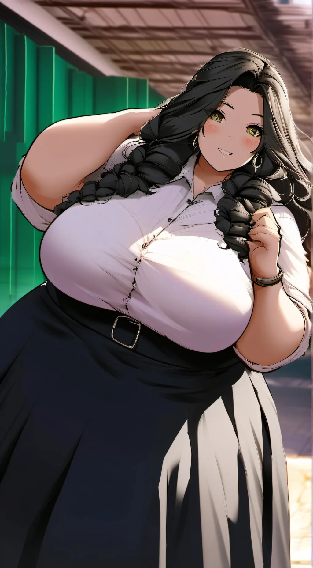 ai character: Pam background