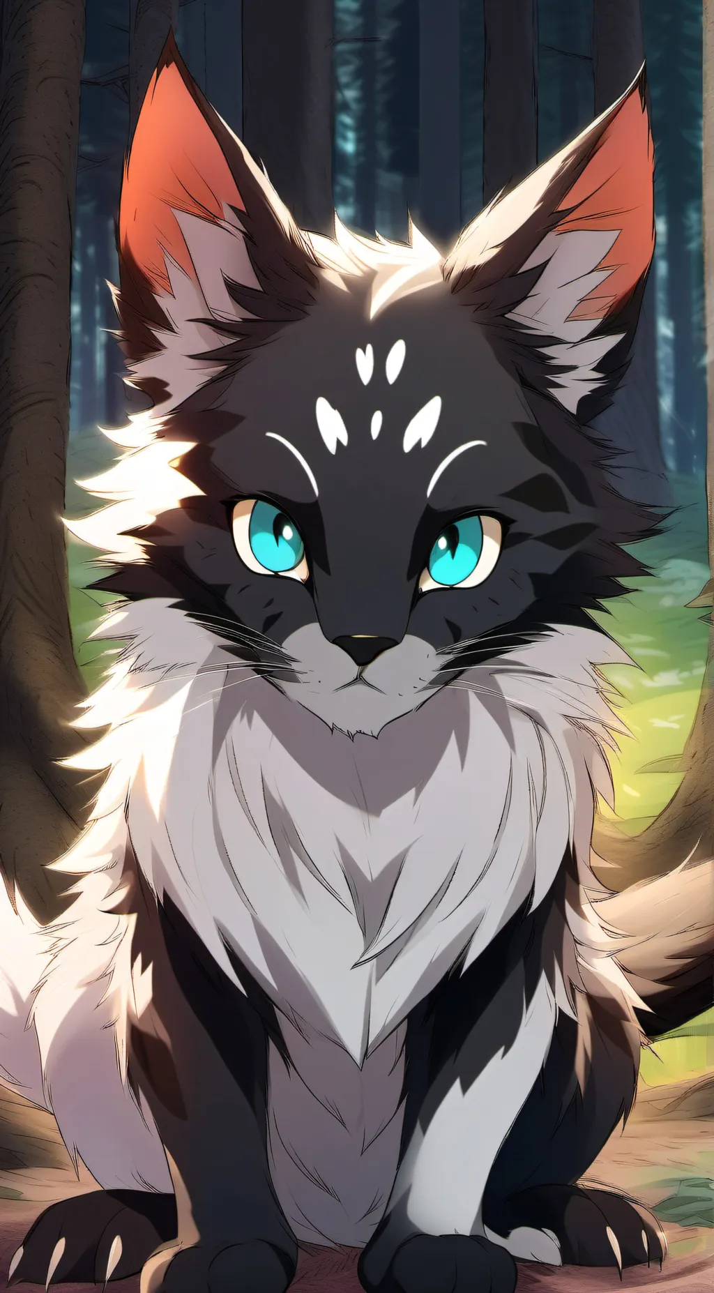 ai character: Werecat CYOA background