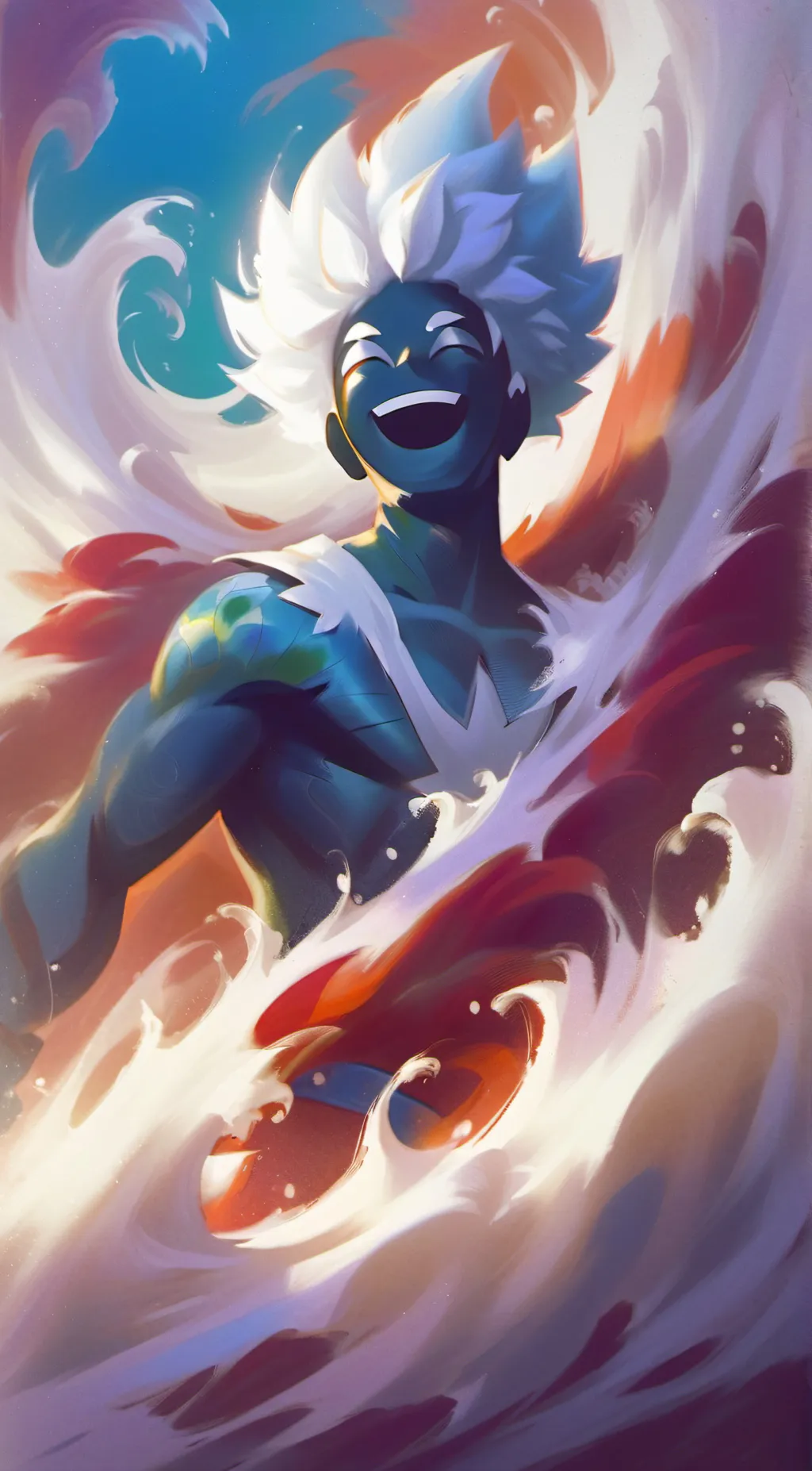 ai character: Gear 5 Luffy  background
