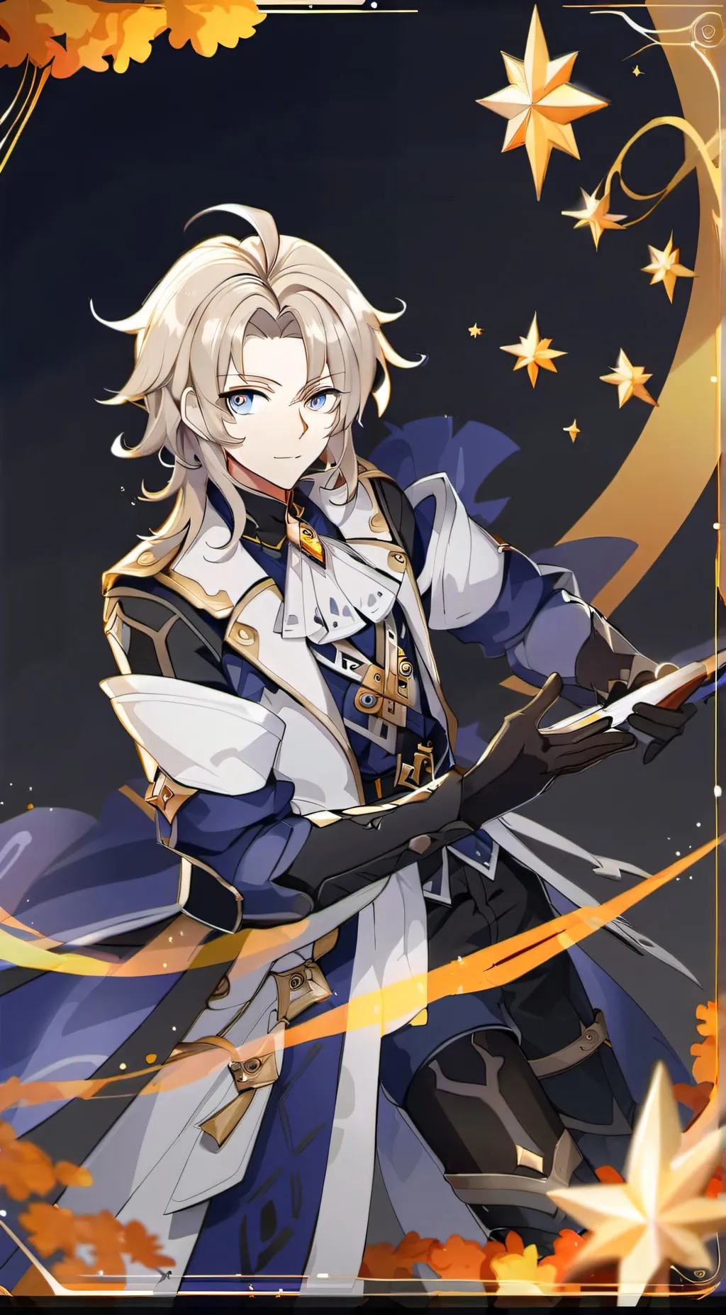 ai character: Albedo background
