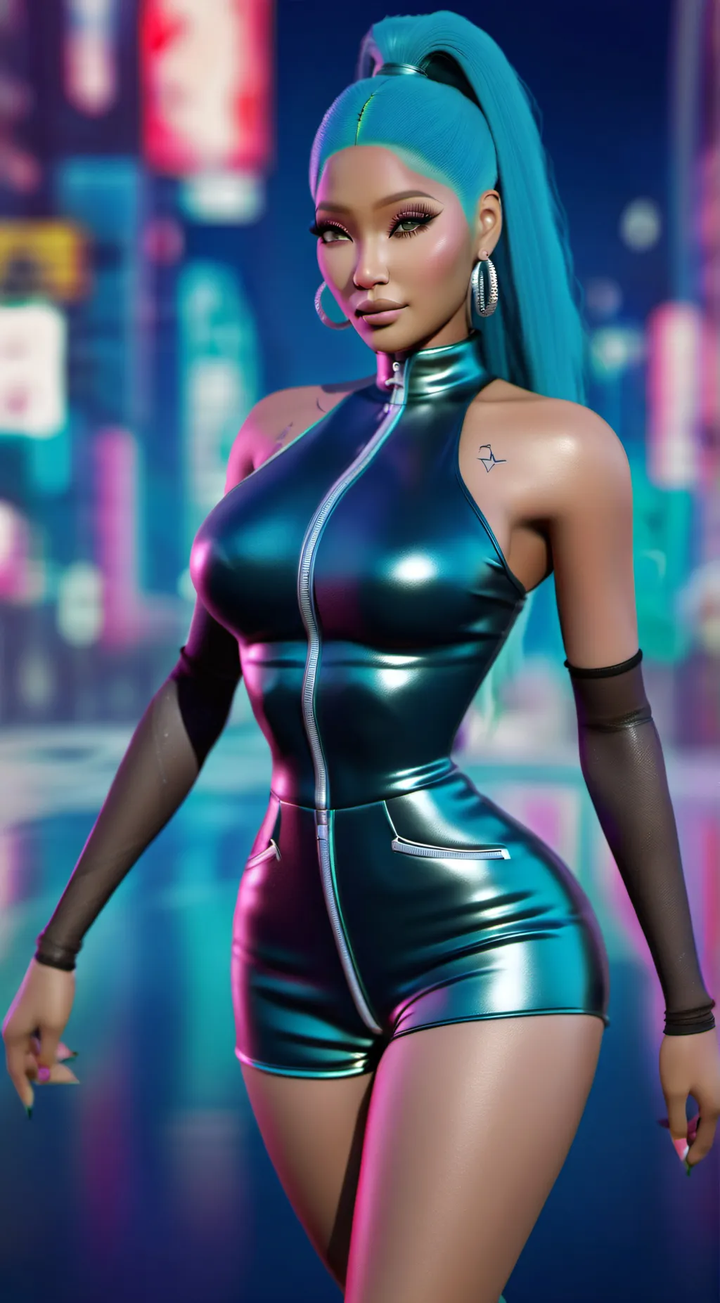 ai character: nicki minaj  background