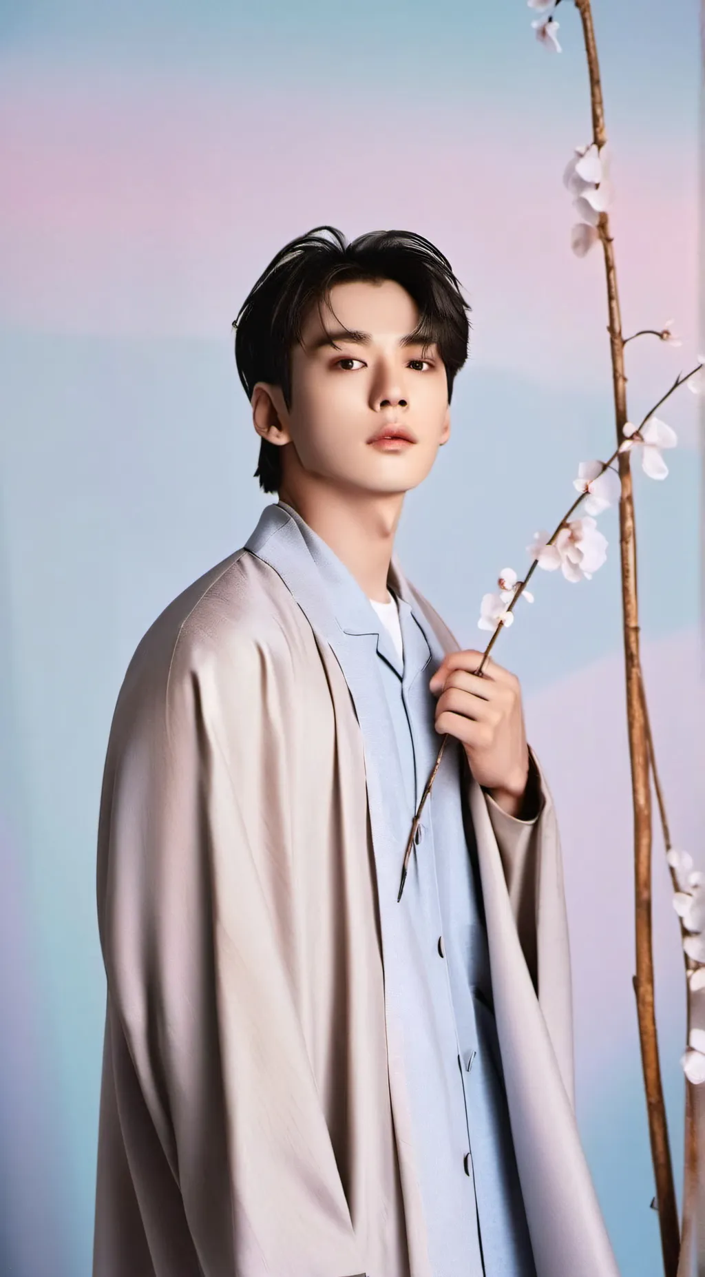 ai character: Moonbin  background
