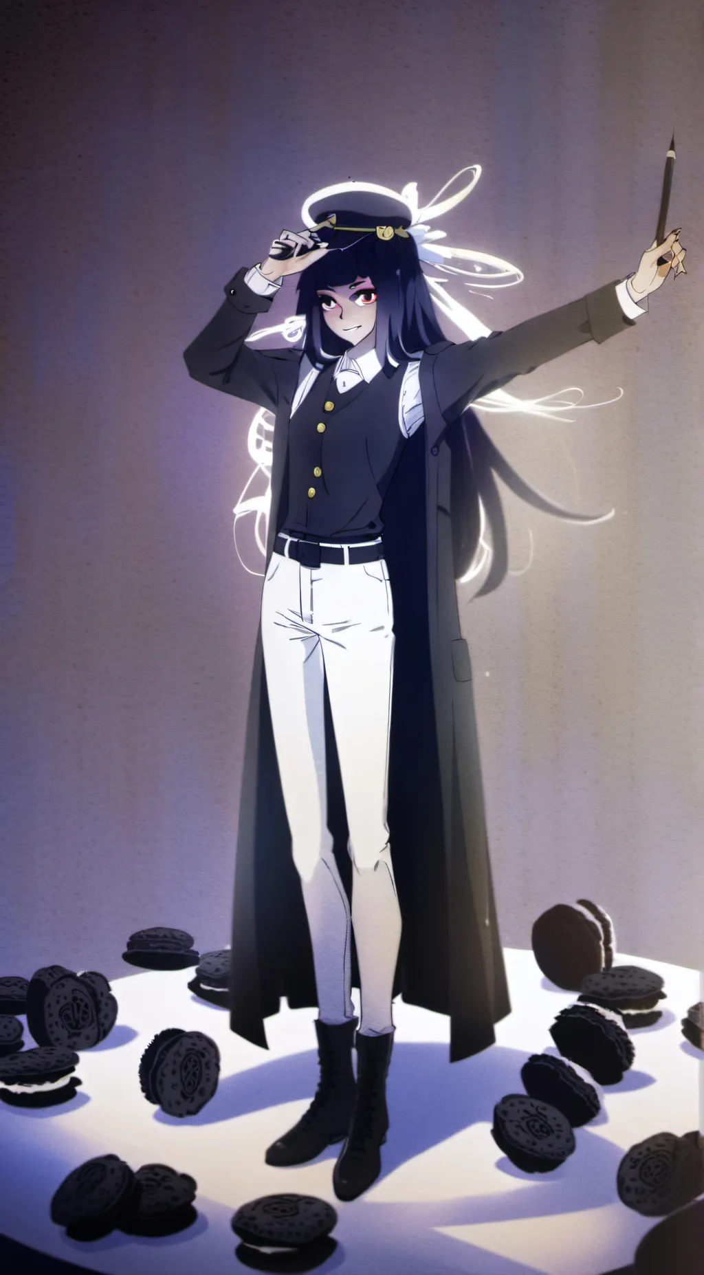ai character: Miss Circle background