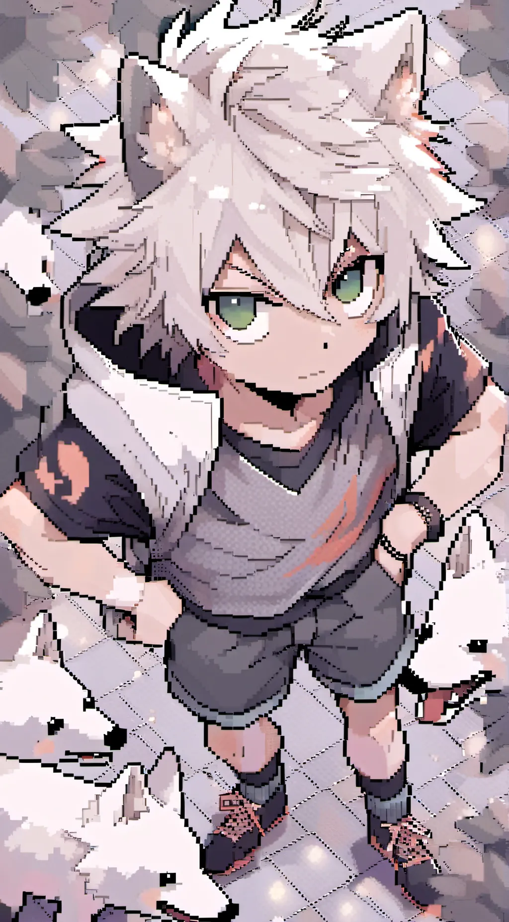 ai character: Cat bakugo background