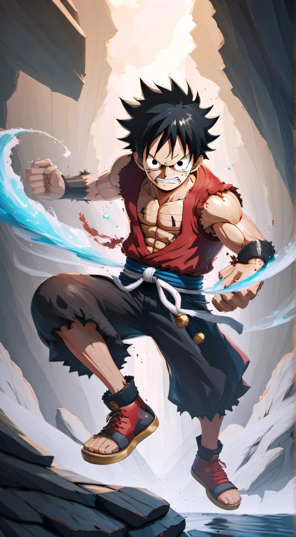 ai character: Luffy background