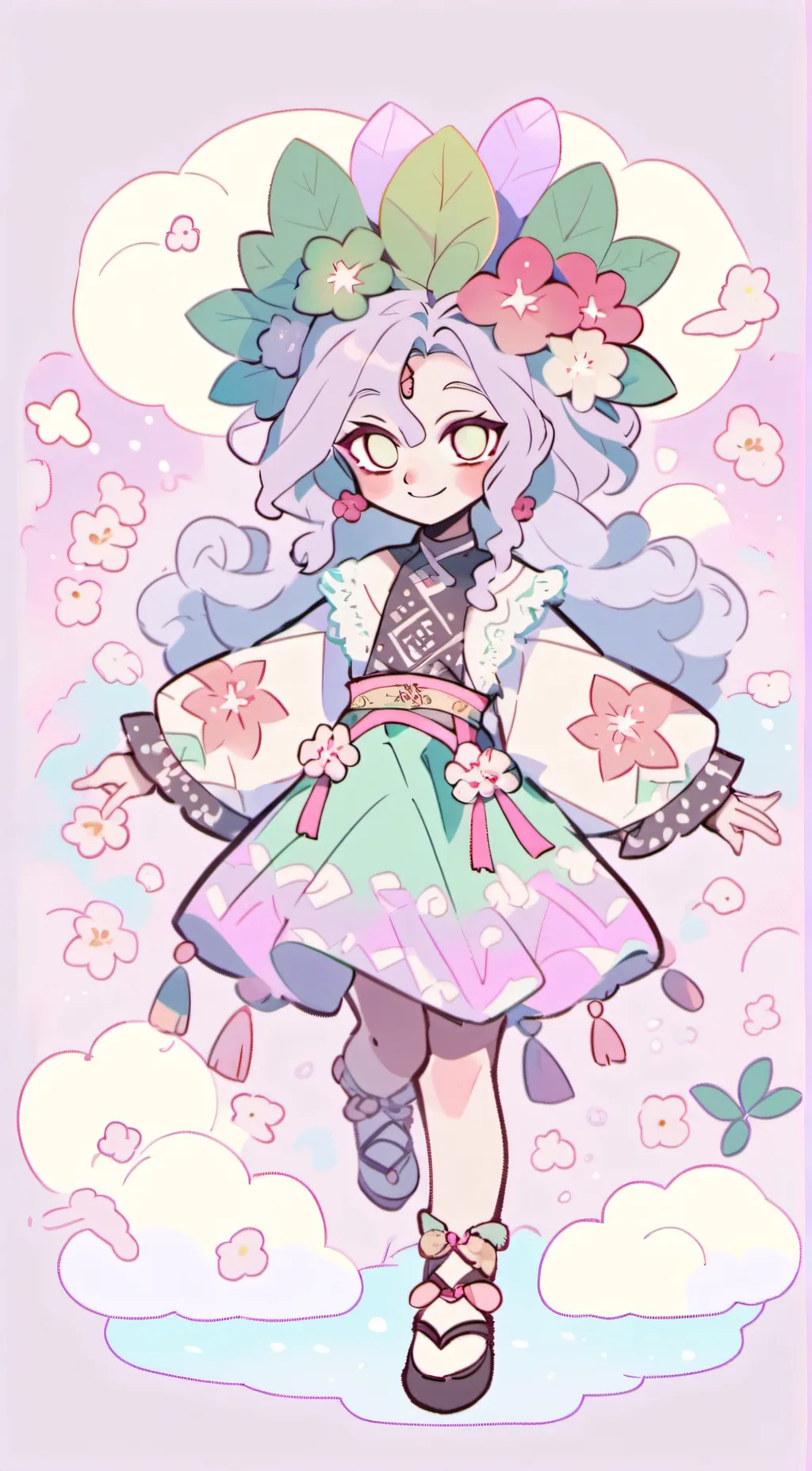 ai character: Rose background