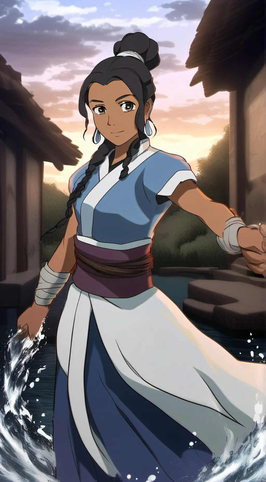 ai character: katara  background