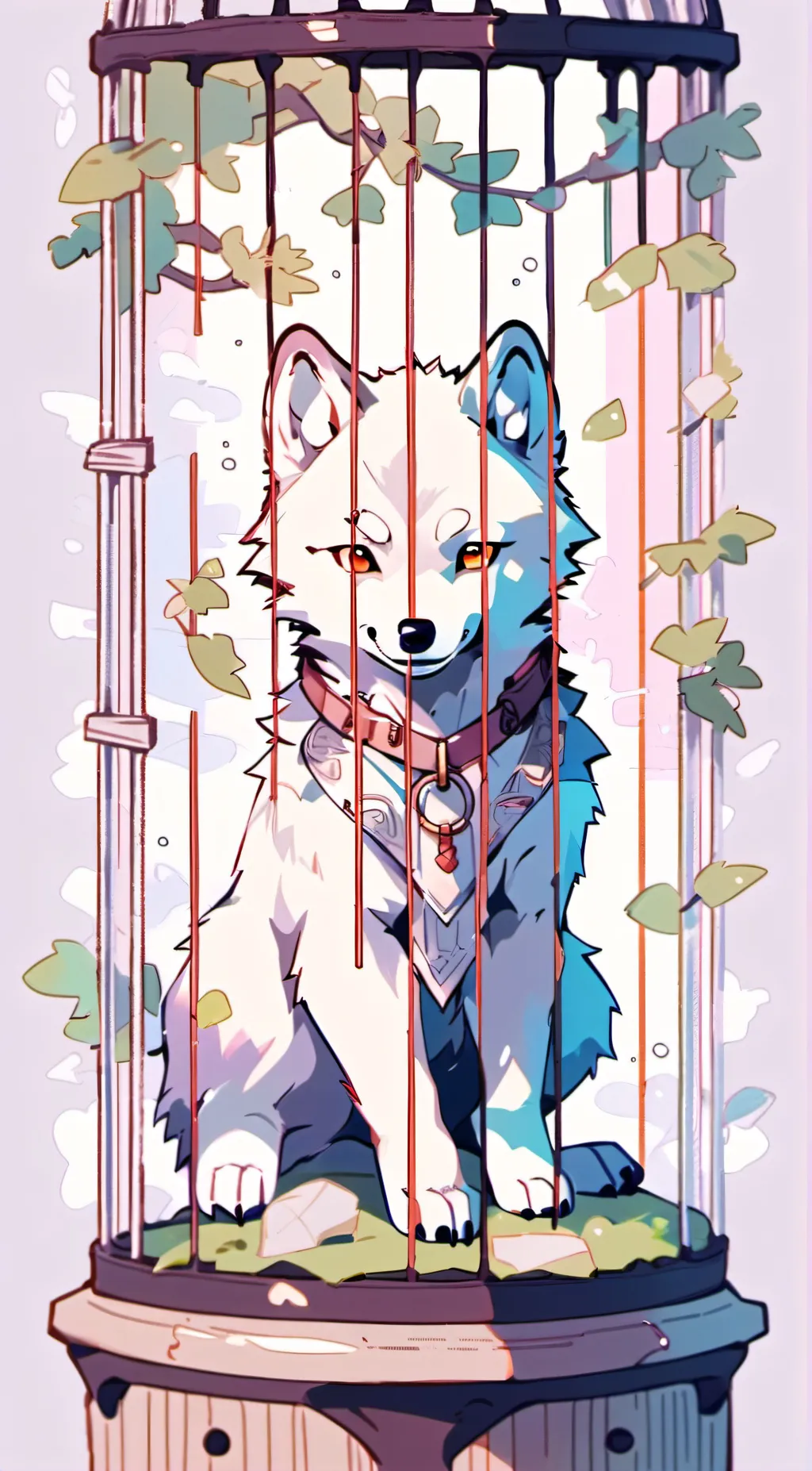 ai character: The scarlet wolf background