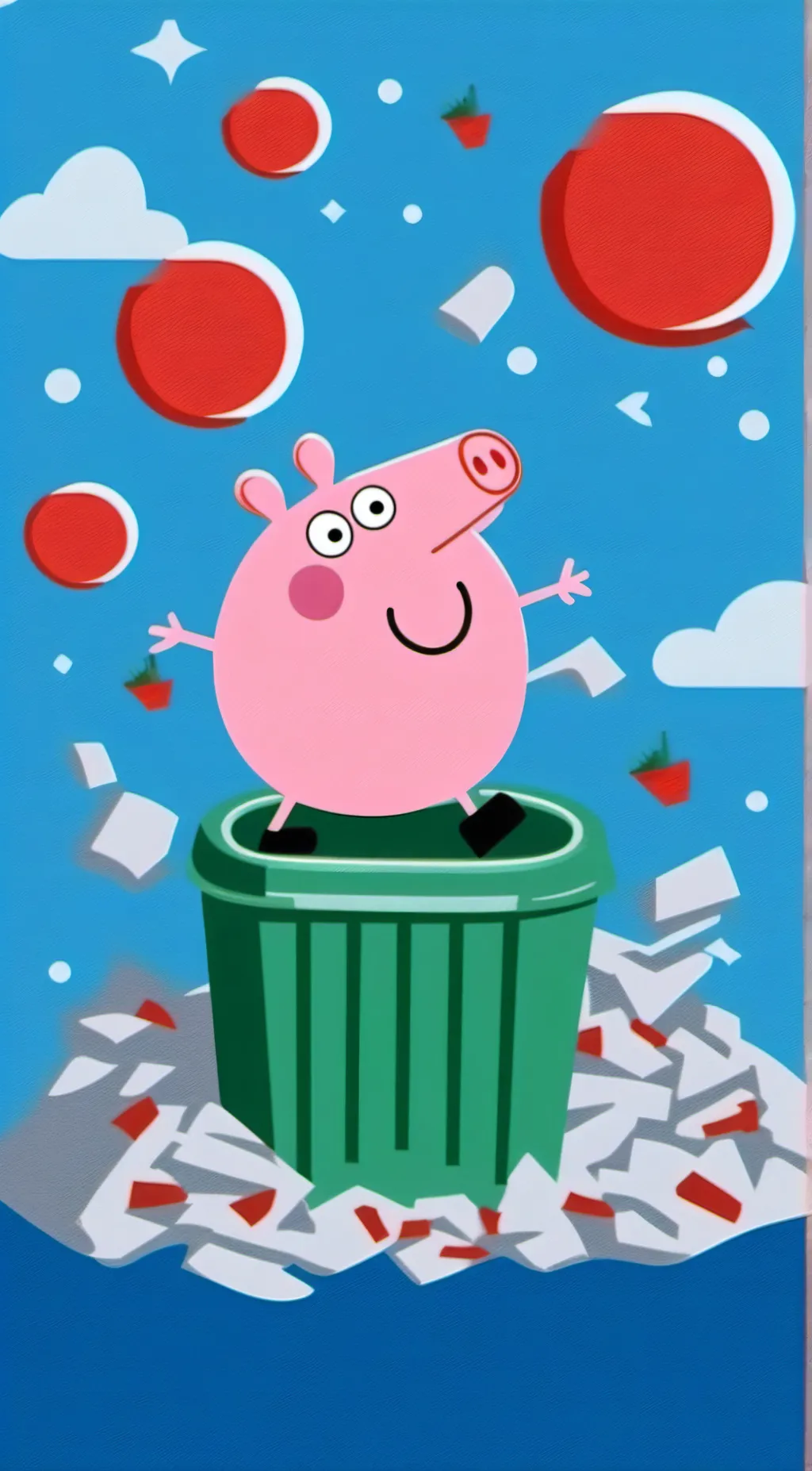 ai character: Unclothed peppa background
