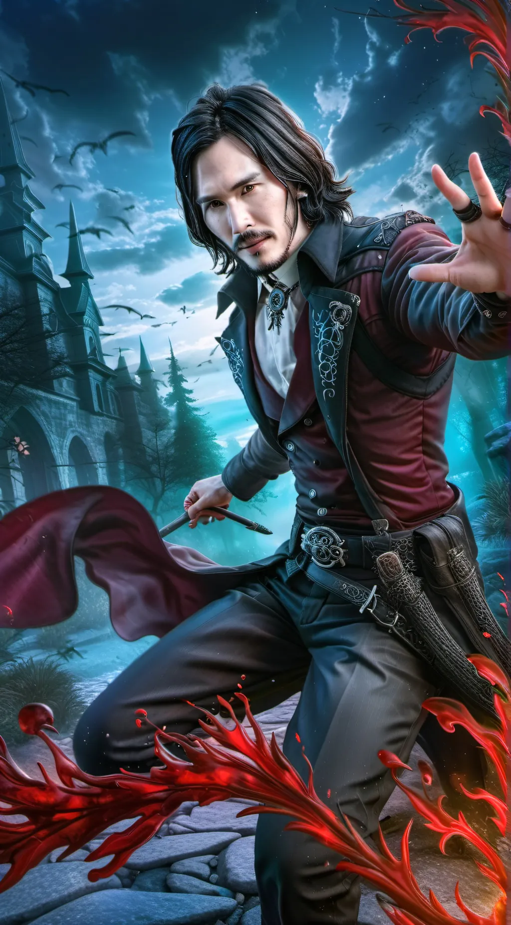 ai character: john wick  background