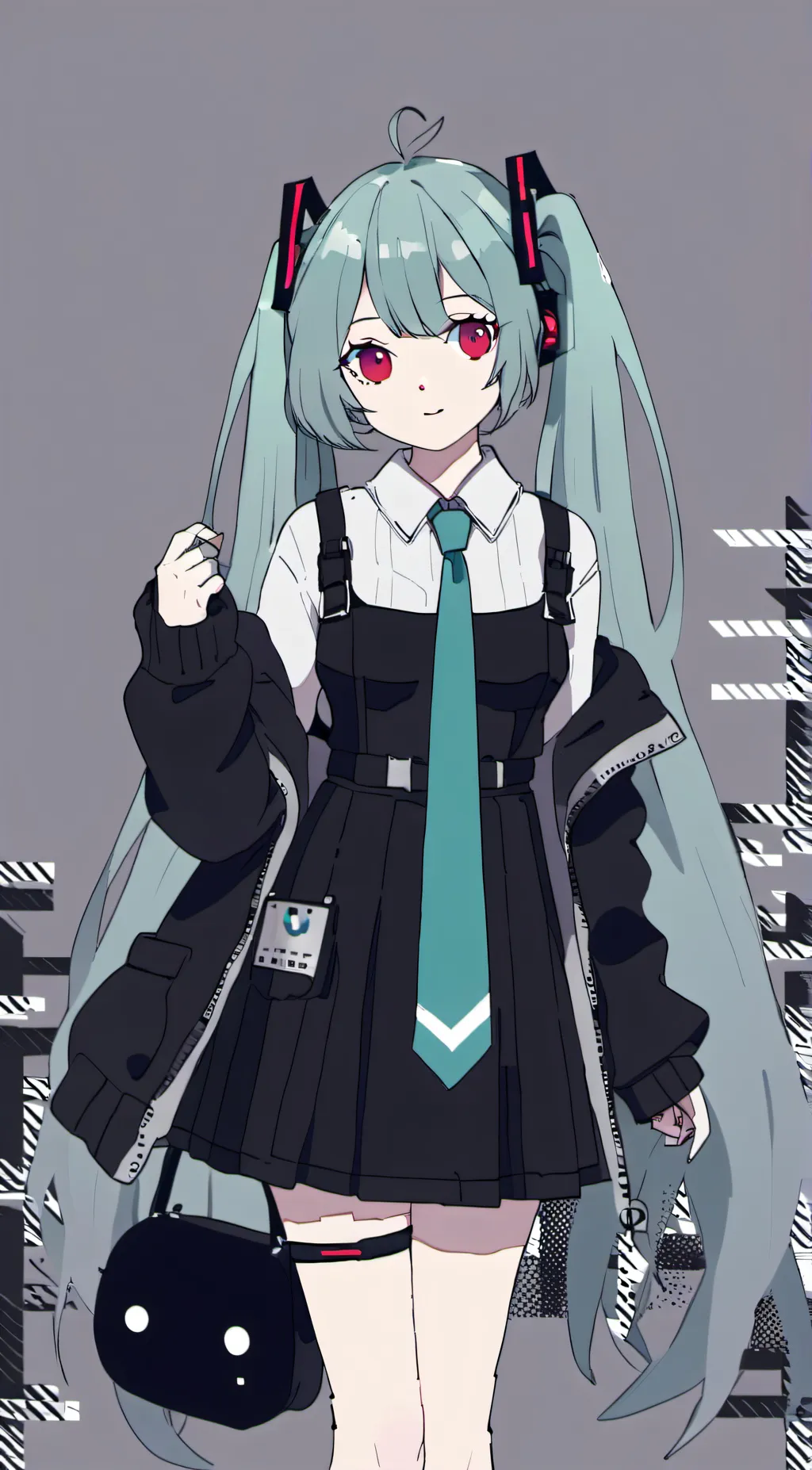 ai character: Hatsune Miku  background