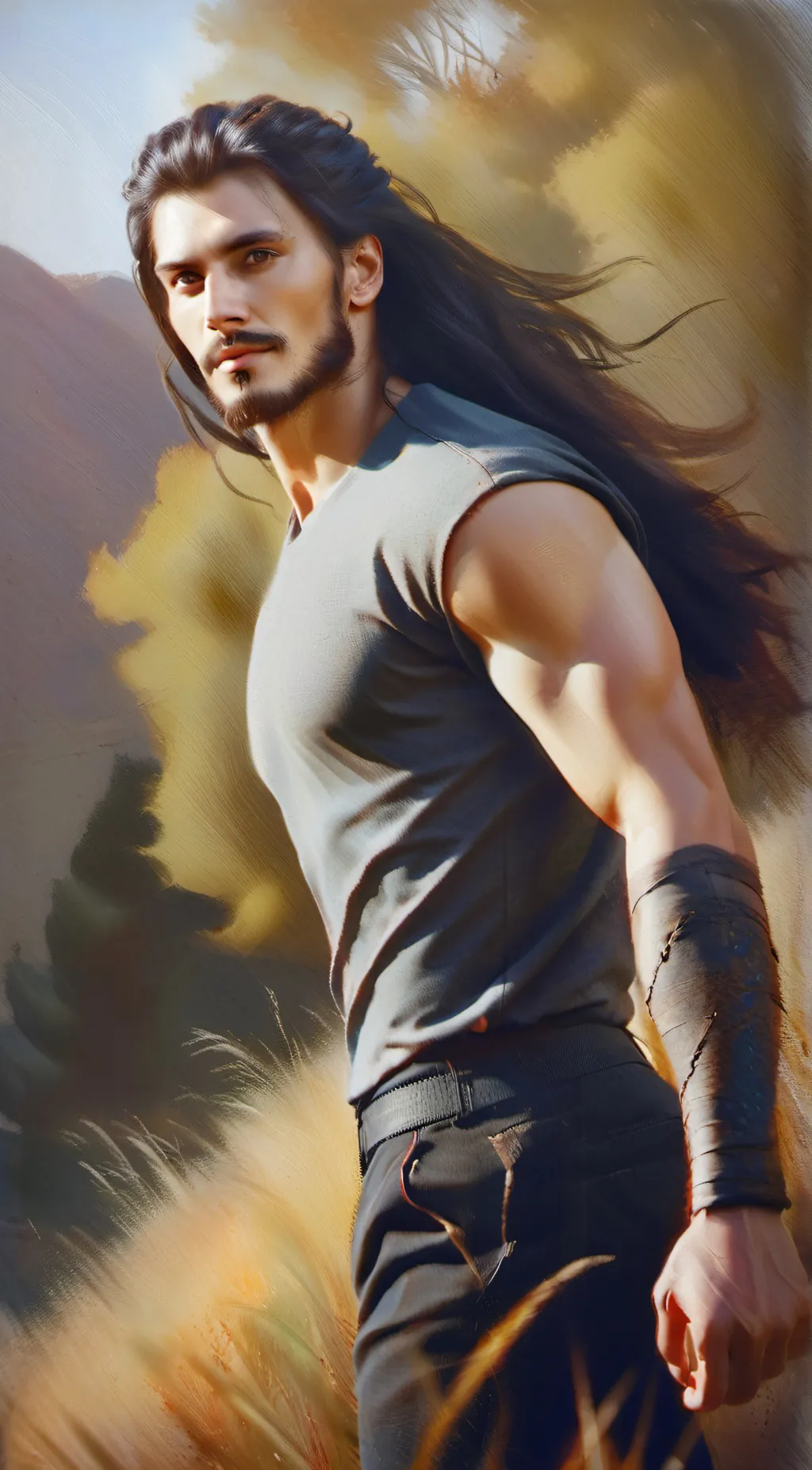 ai character: Mark background