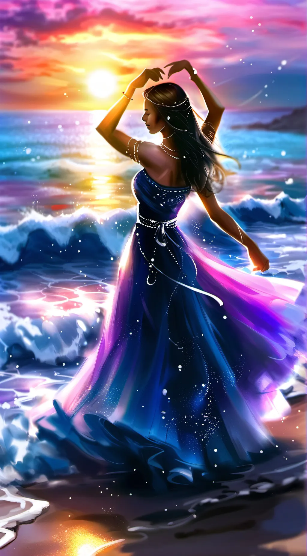 ai character: Ashley Peircen  background