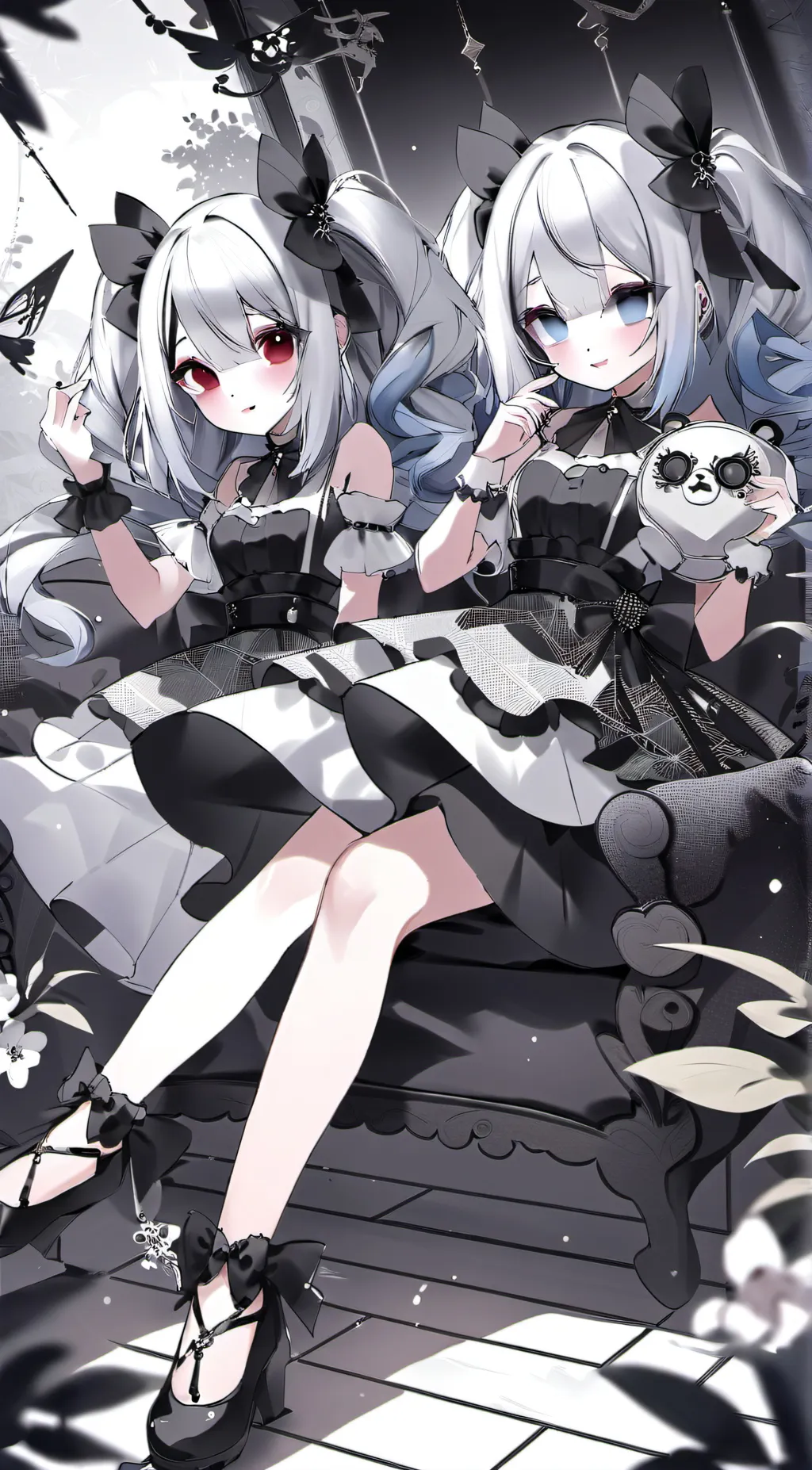 ai character: Rebecca and Luna background