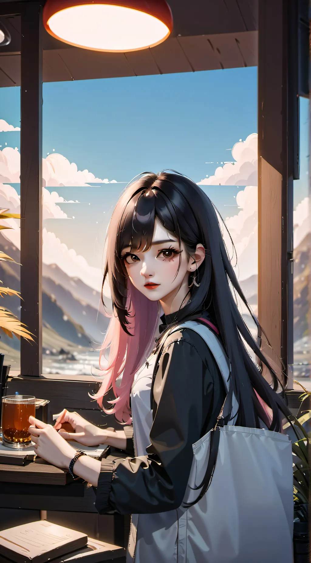 ai character: Sun  background
