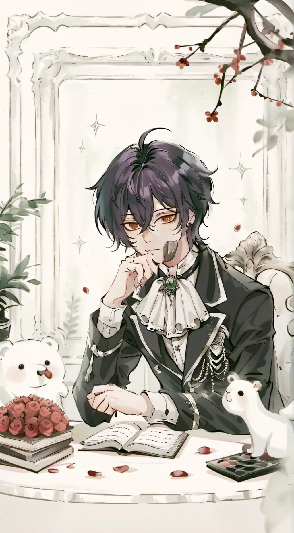 ai character: Asher  background