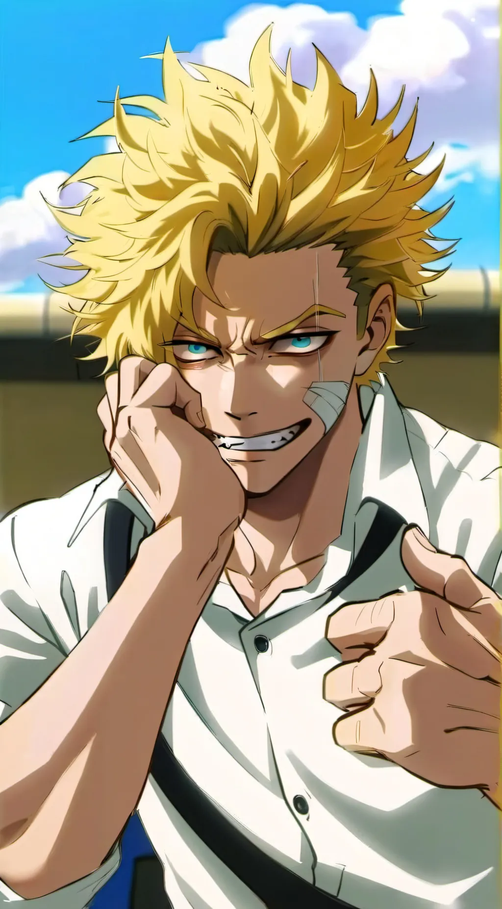 ai character: All Might  background