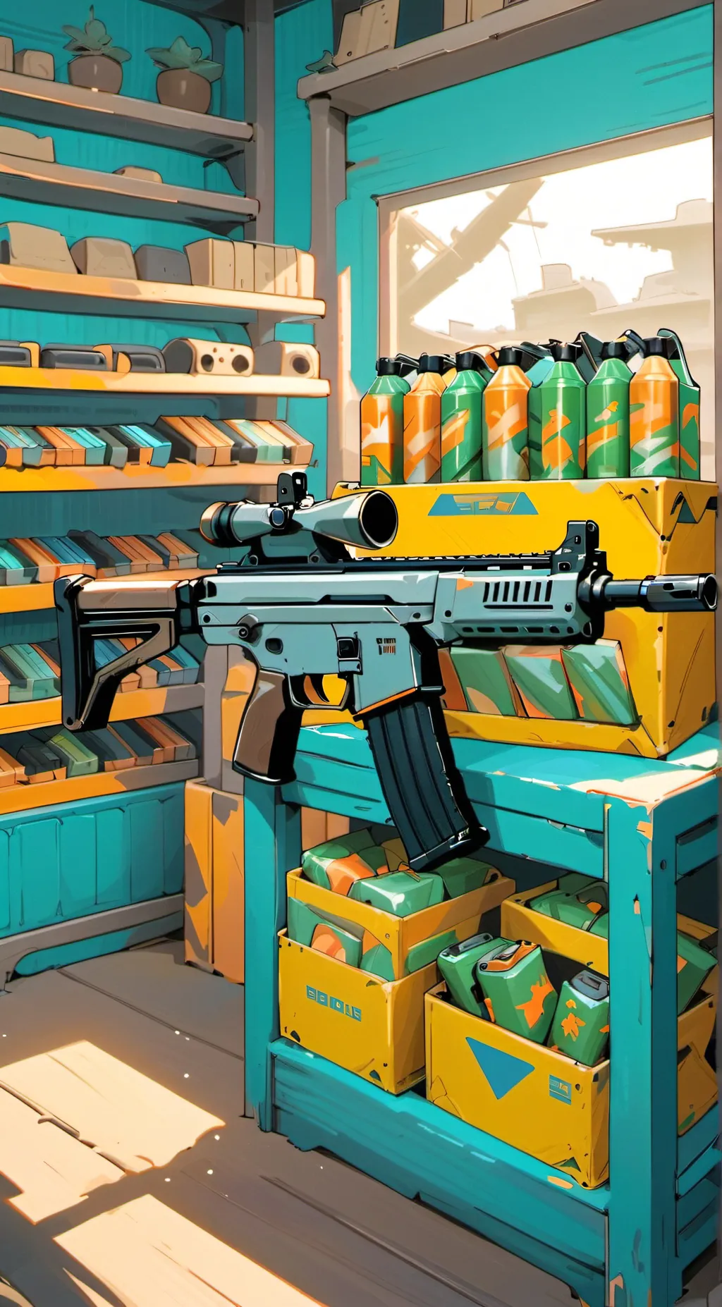 ai character: Smg background