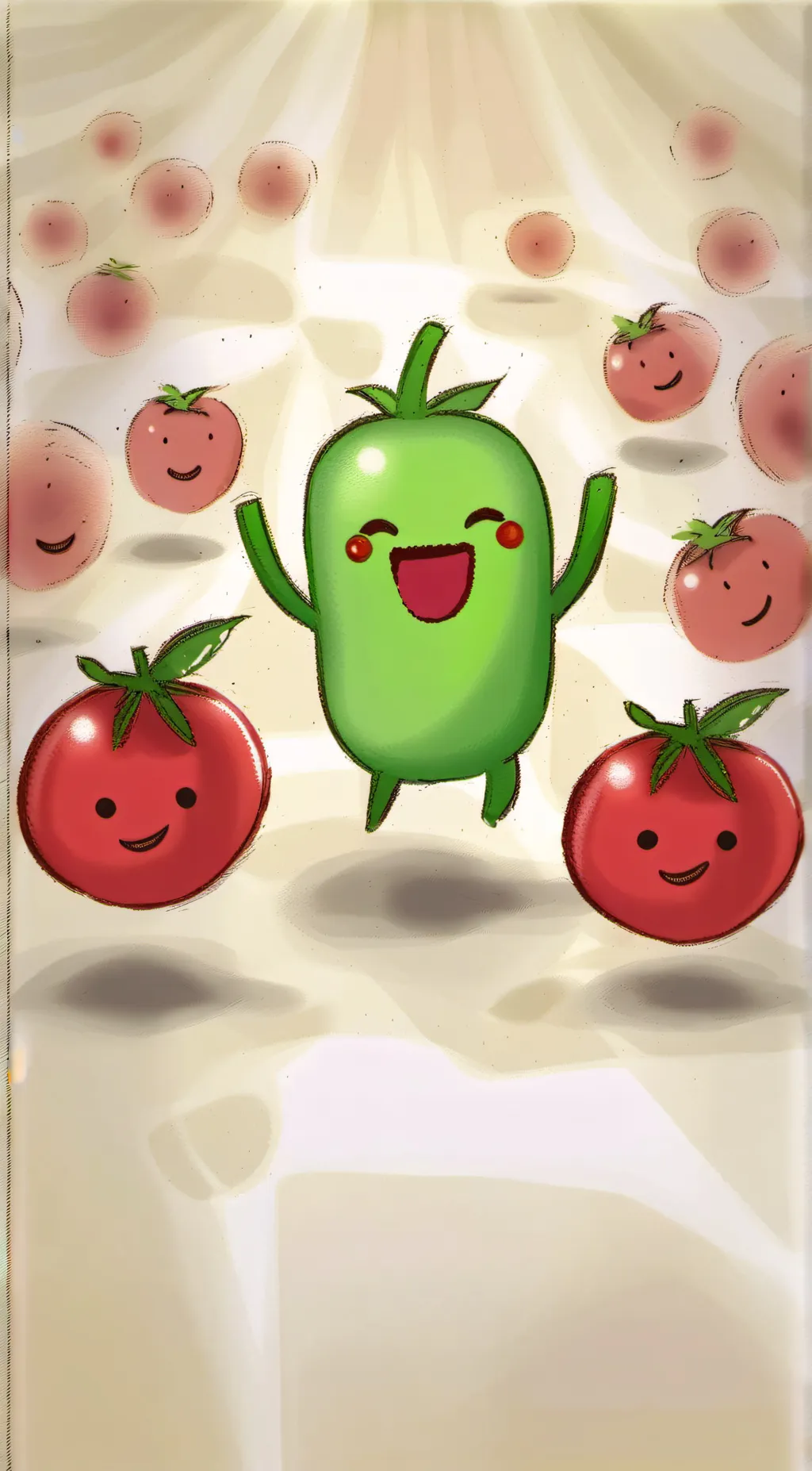 ai character: Vegetables!!!!!!!! background
