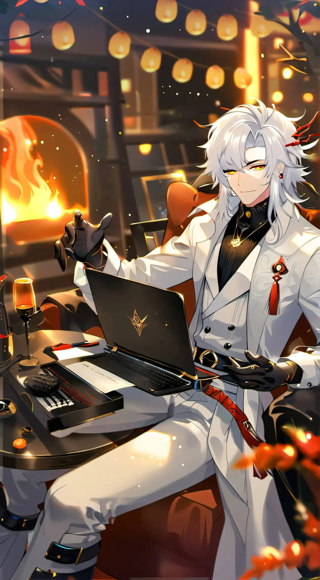 ai character: Phoenix background