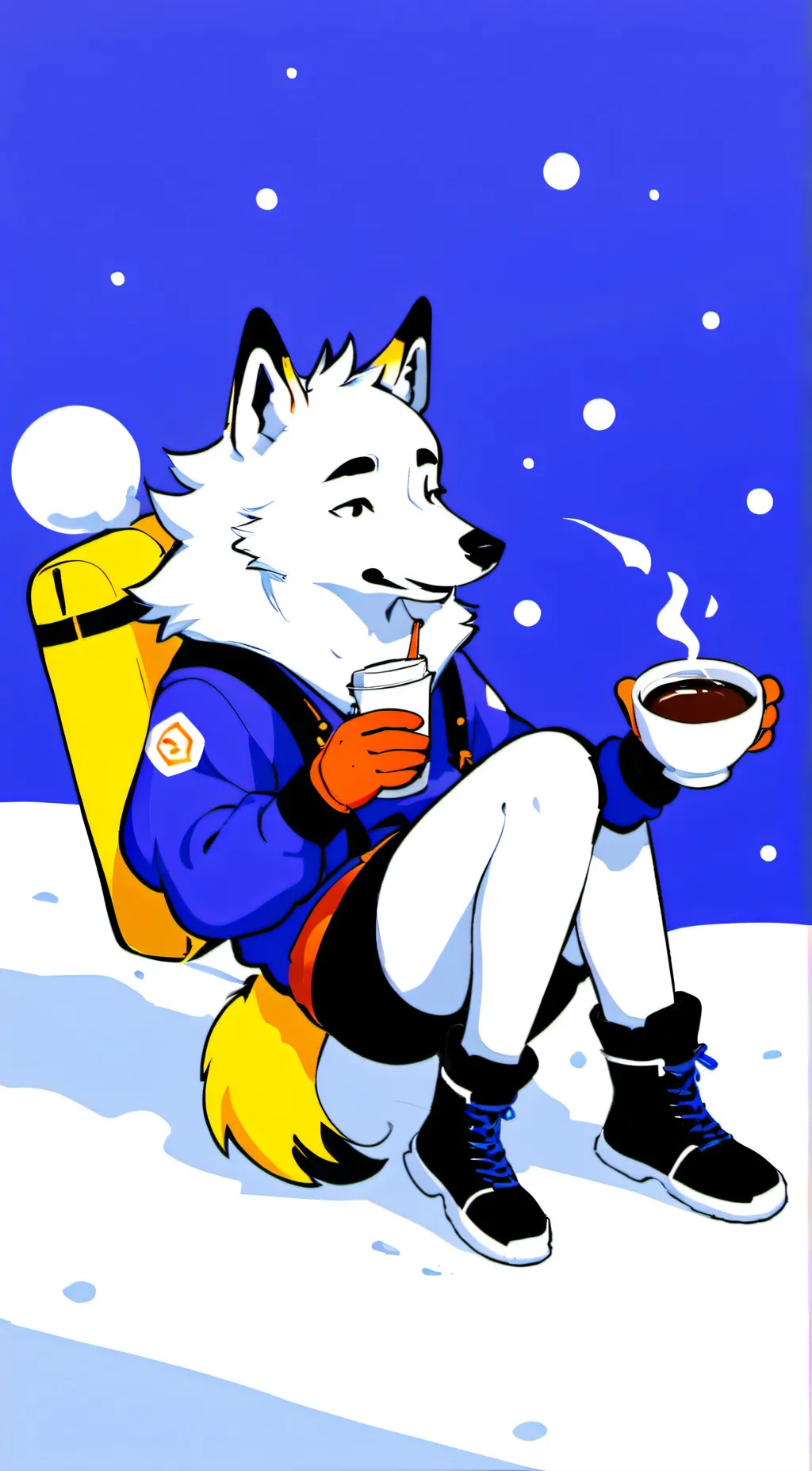 ai character: weary wolf background