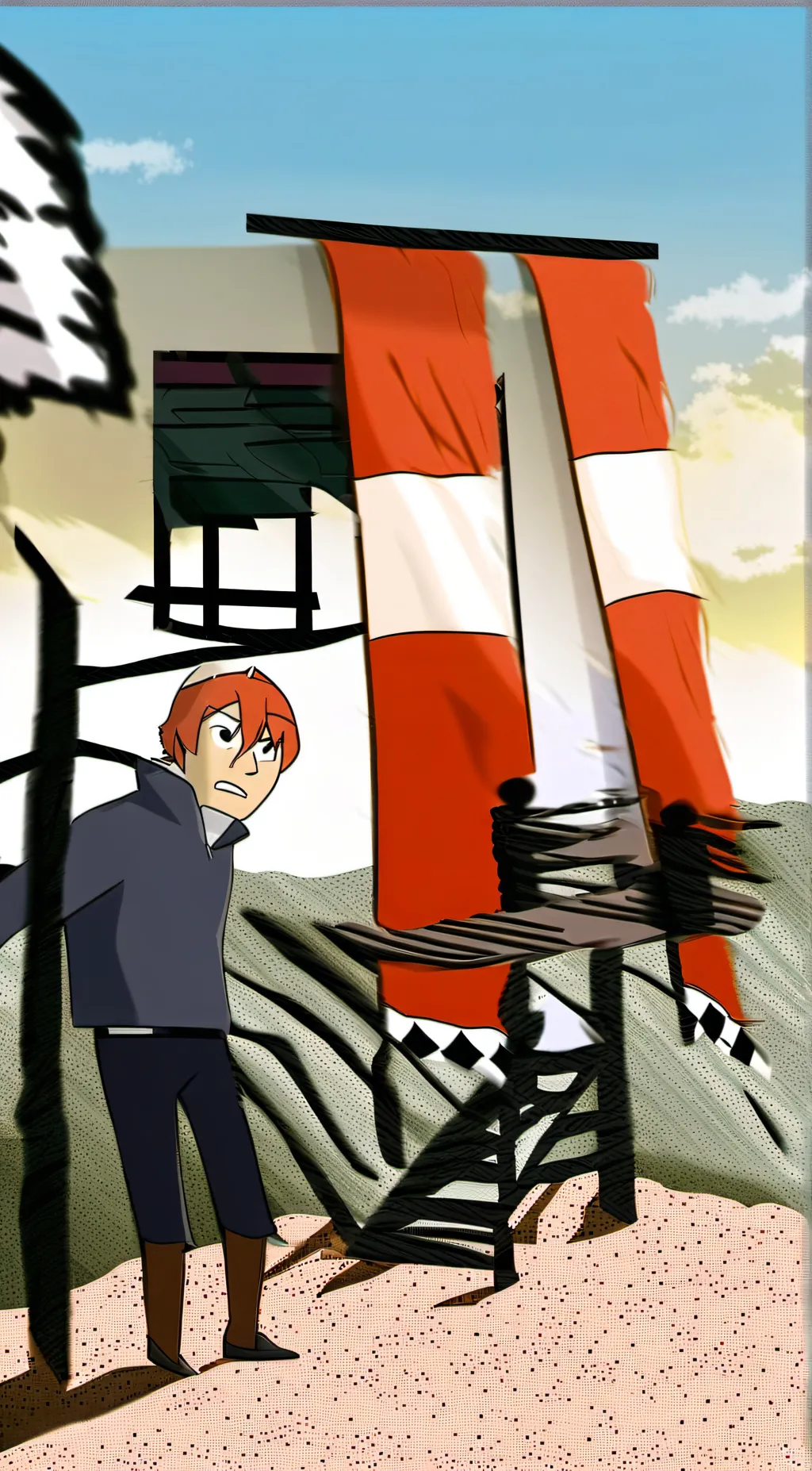 ai character: Tails doll background