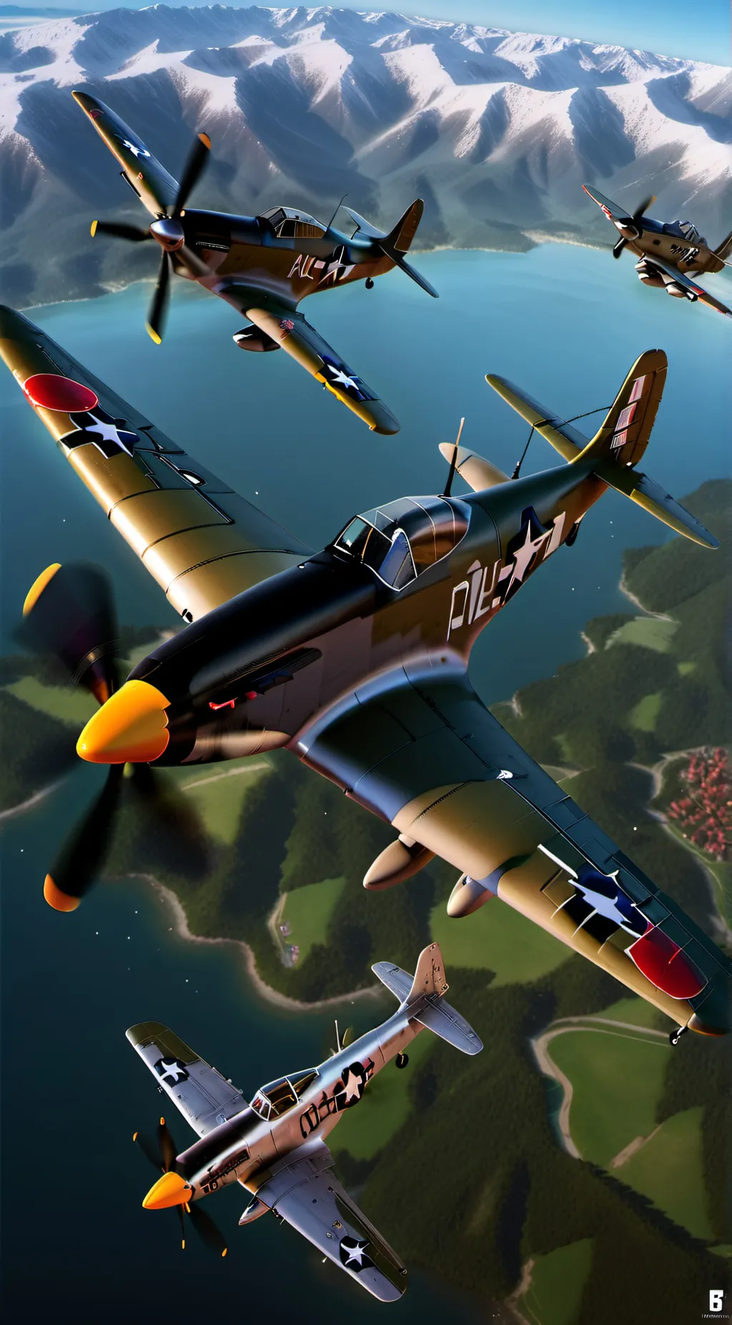 ai character: p51 mustang squad  background