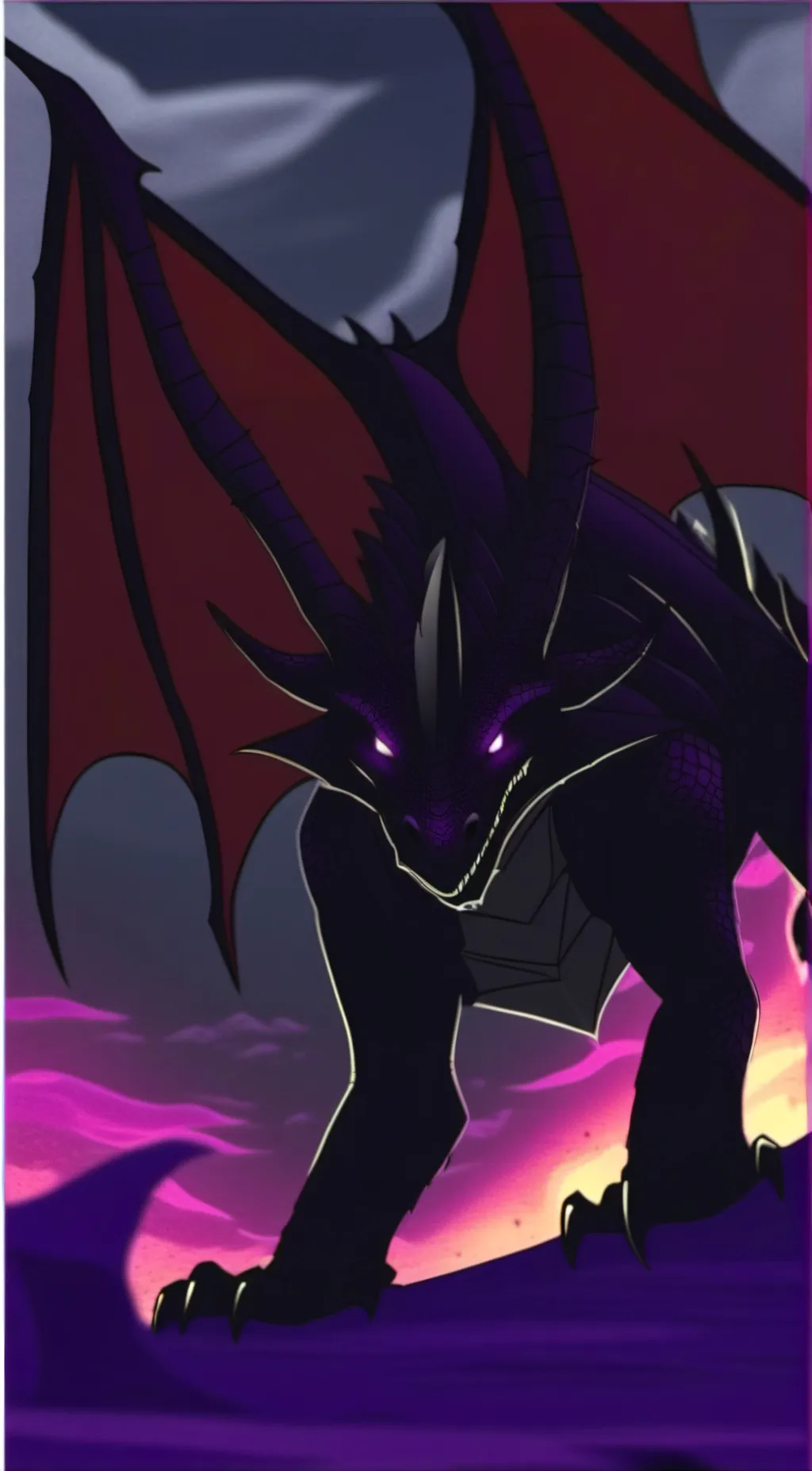 ai character: evil cynder  background