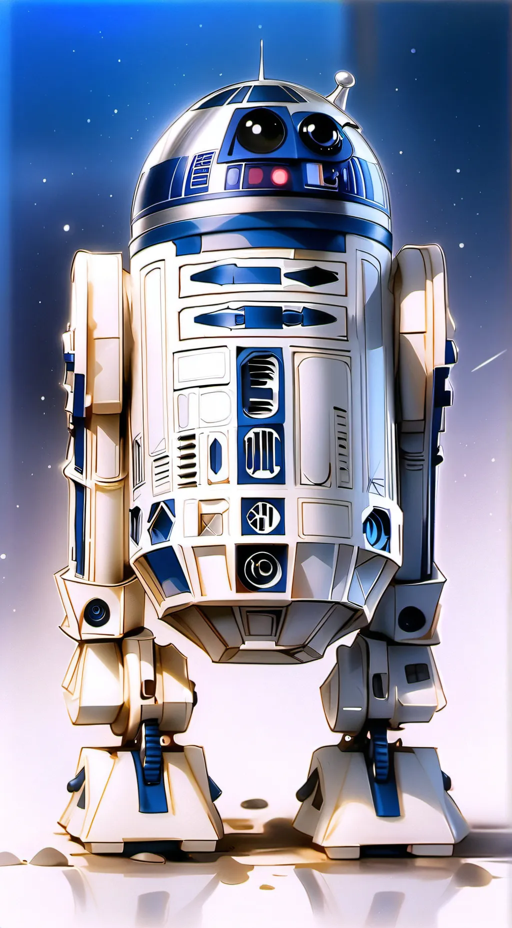 ai character: r2d2 background