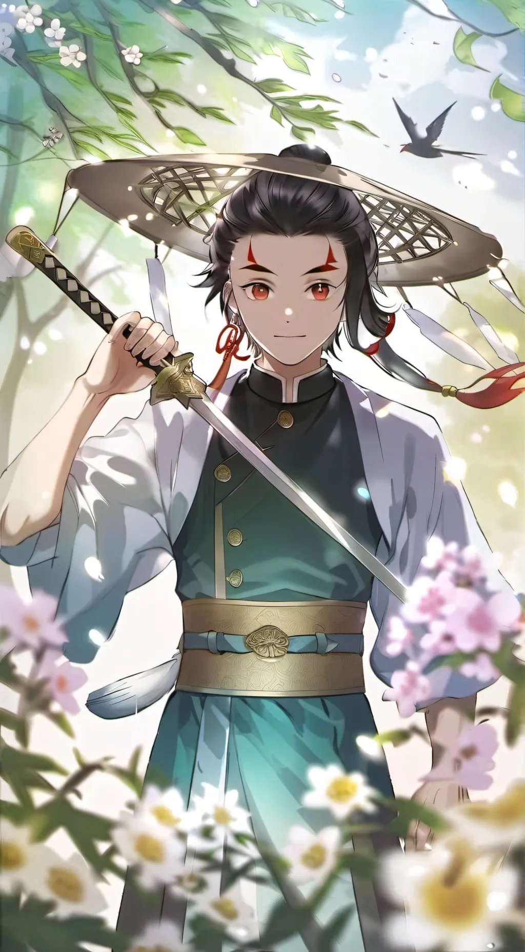 ai character: Demon slayer♡ background