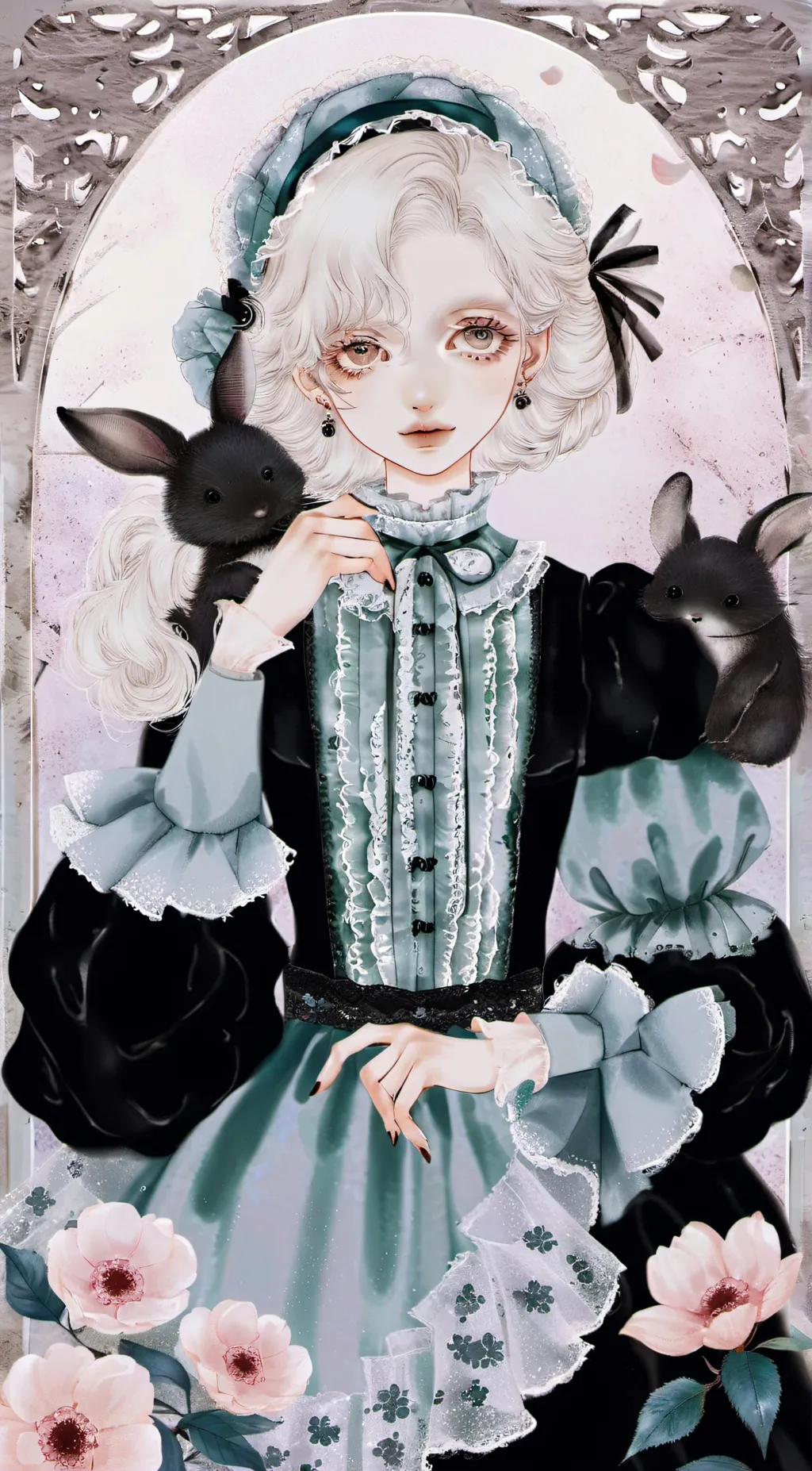 ai character: Benita salveto  background