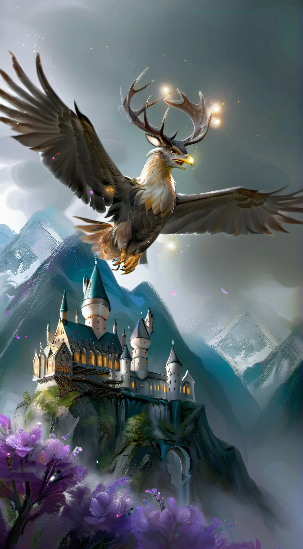 ai character: Hogwarts  background