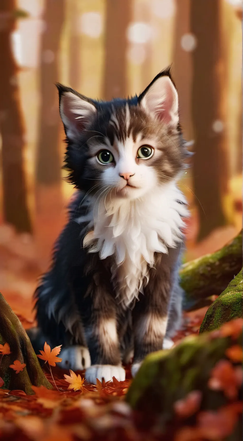 ai character: warrior cat kits background