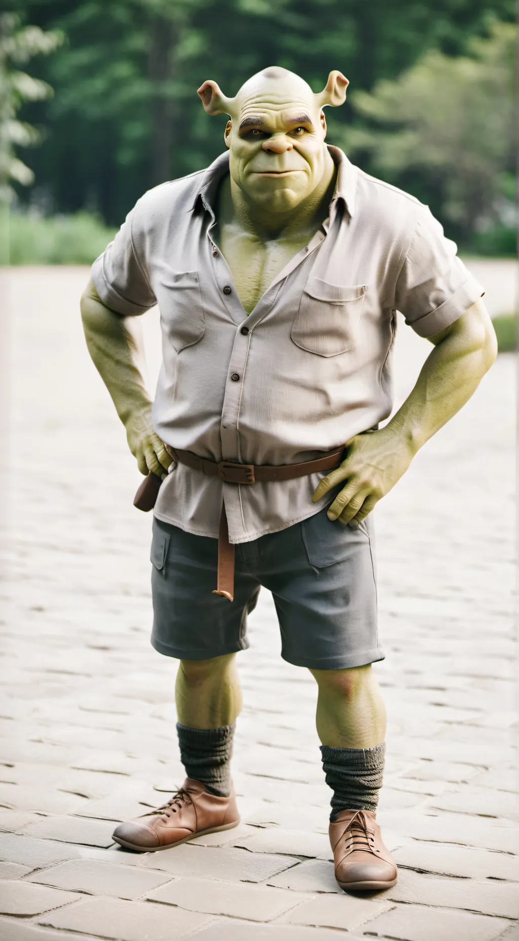 ai character: Shrek background