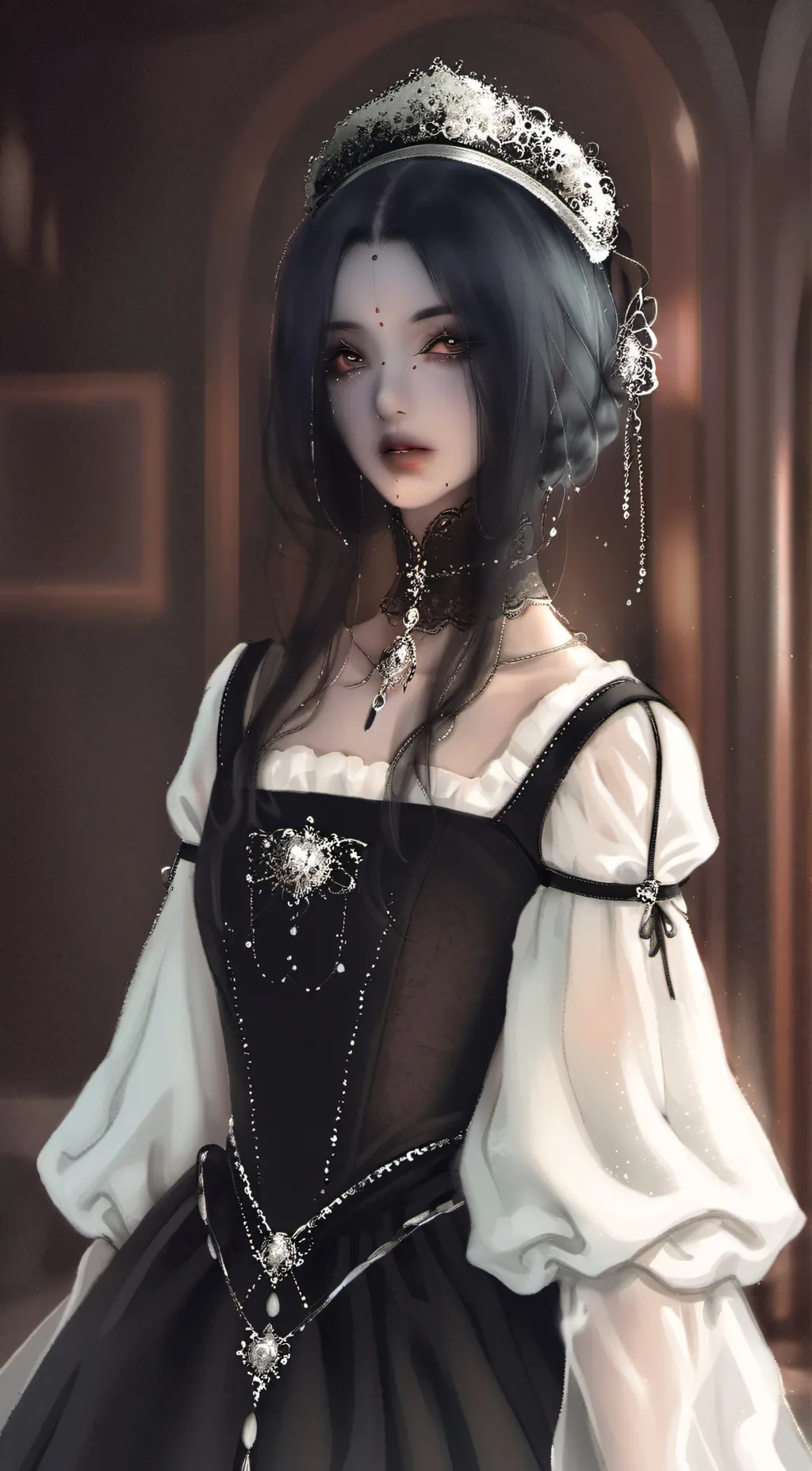 ai character: Ravena  background