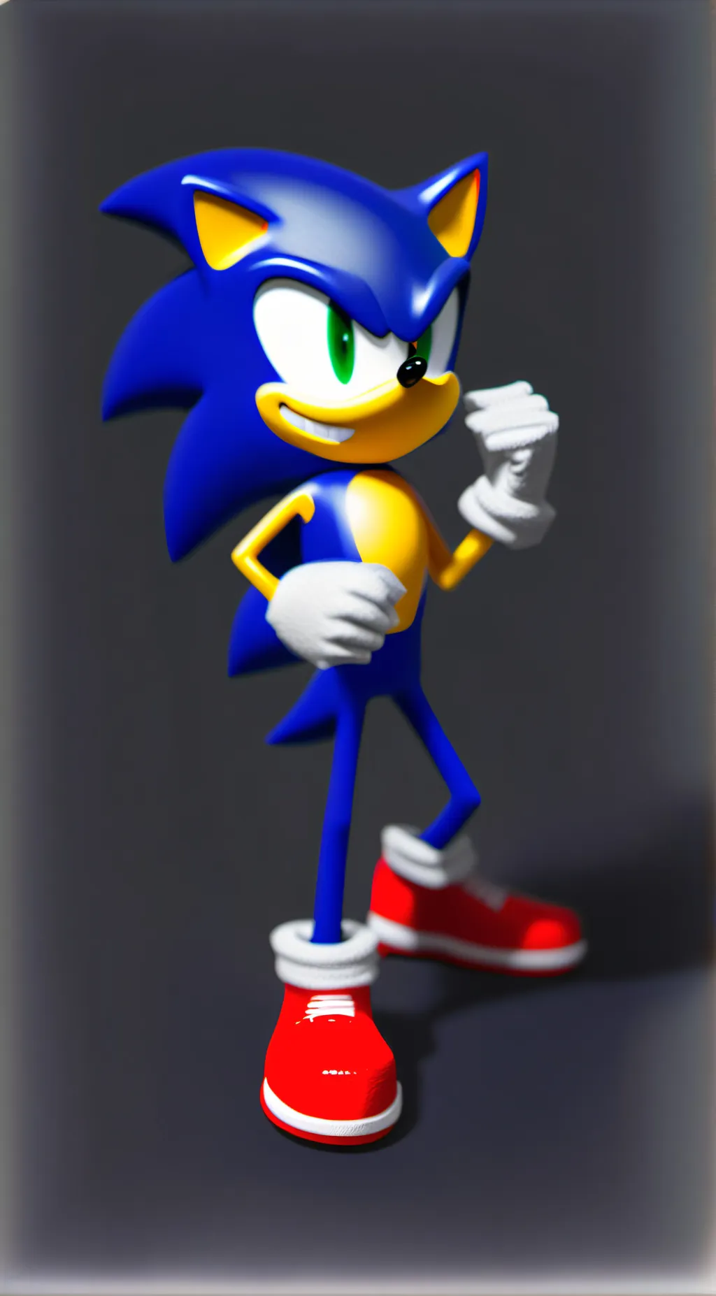 ai character: Sonic the hedgehog background