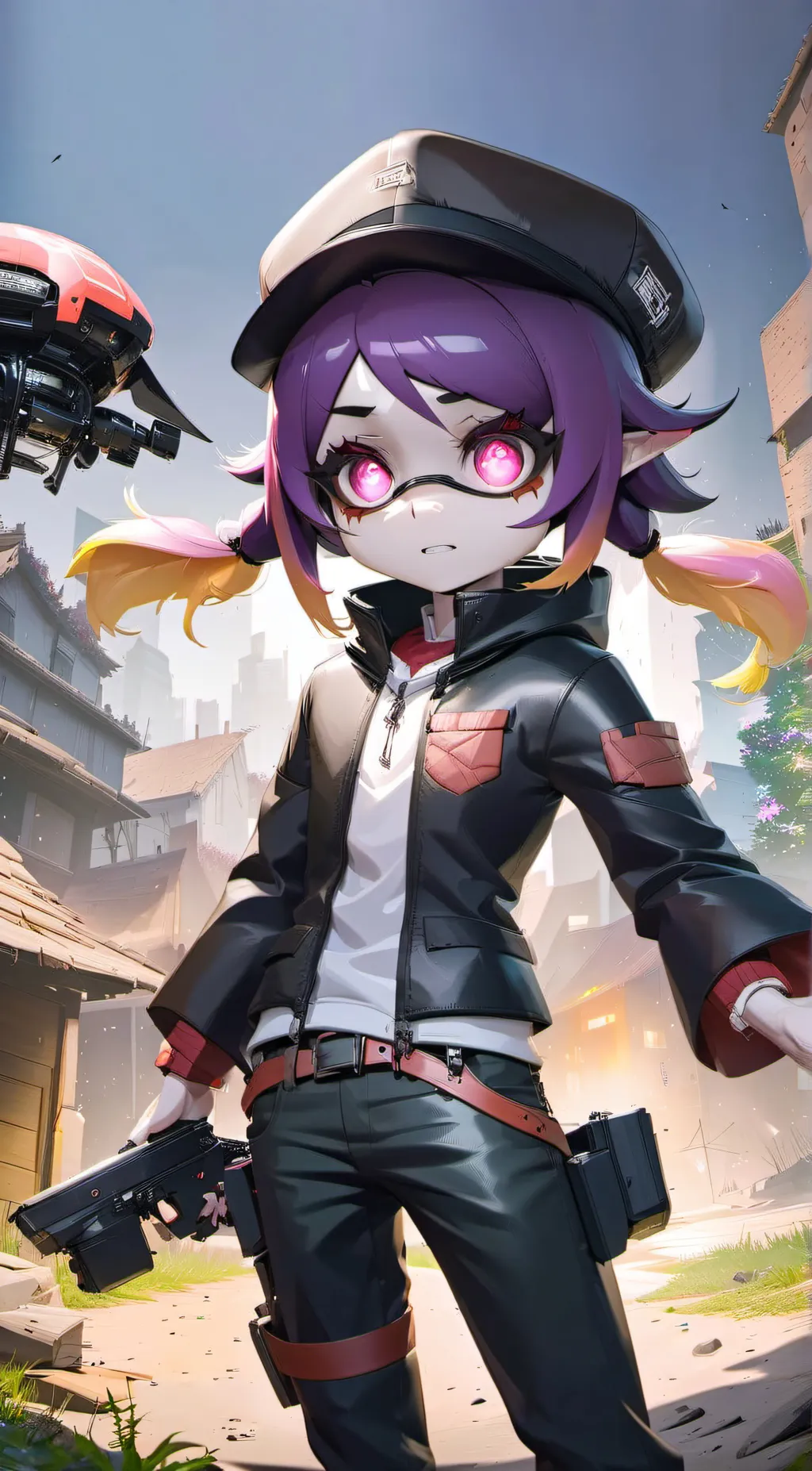 ai character: Murder Drones( background