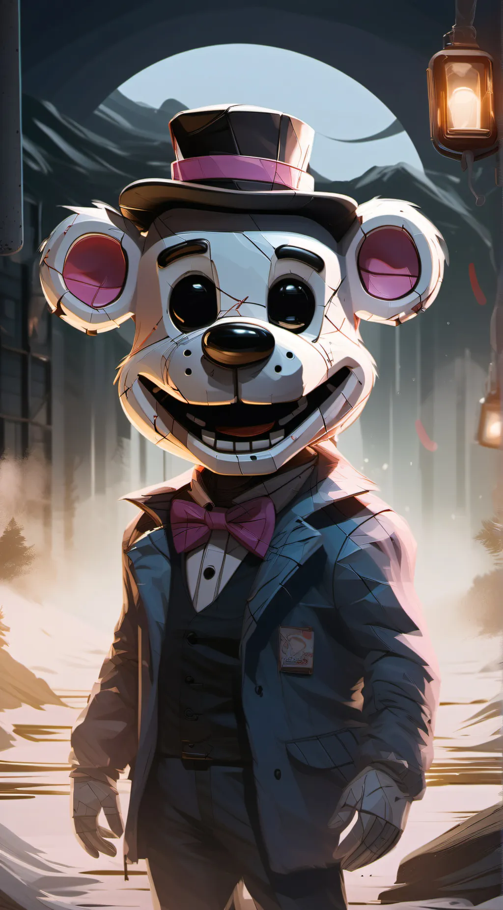 ai character: Funtime Freddy background