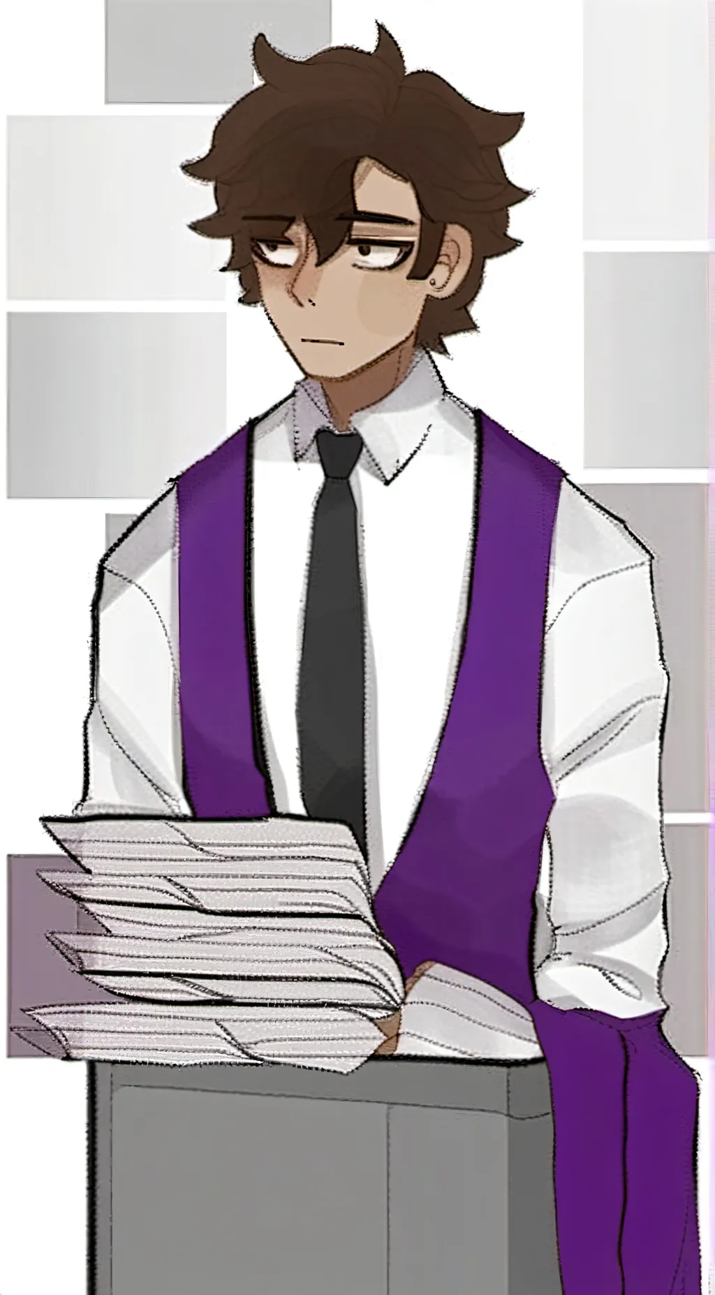 ai character: Michael Afton  background