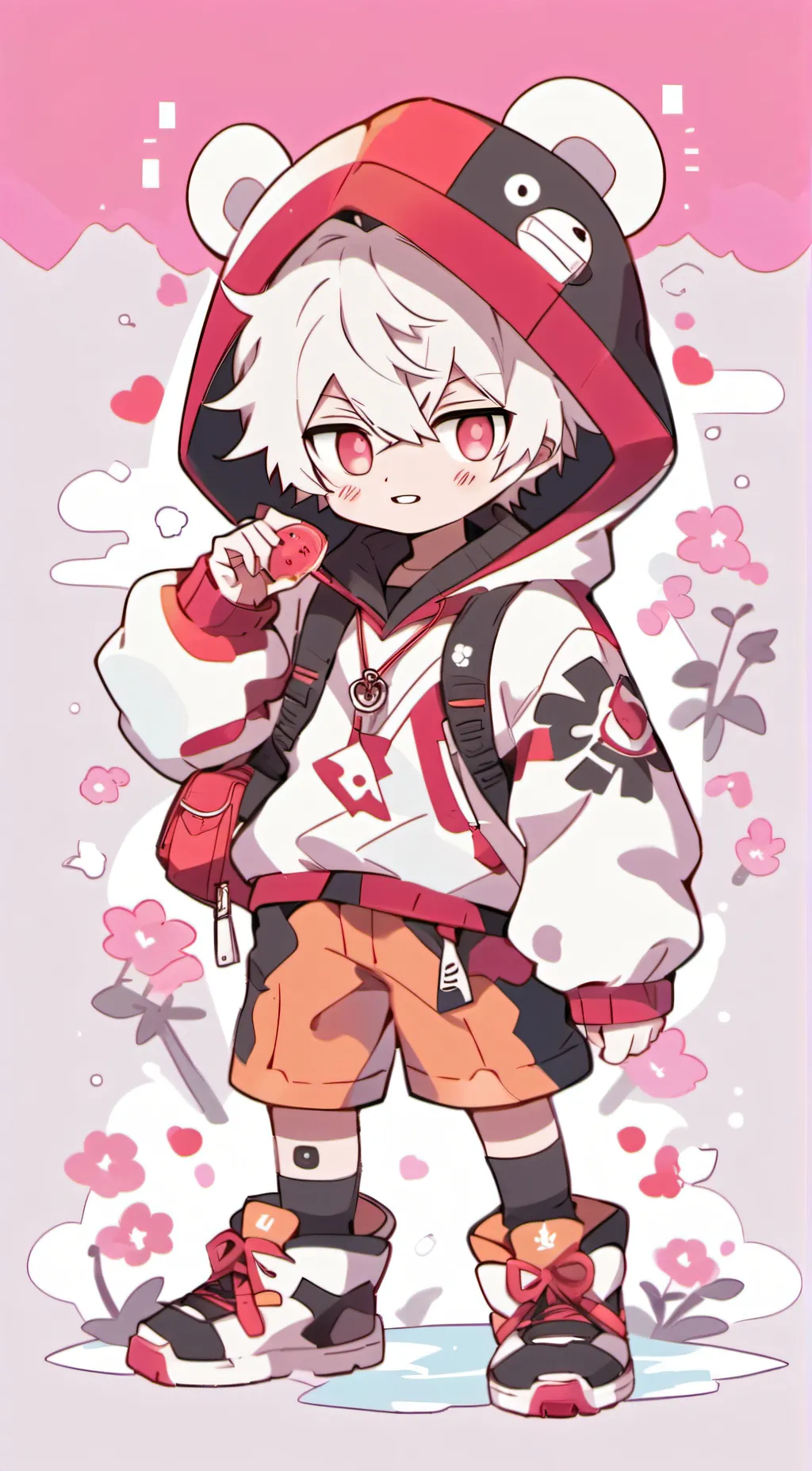 ai character: katsuki Bakugou  background