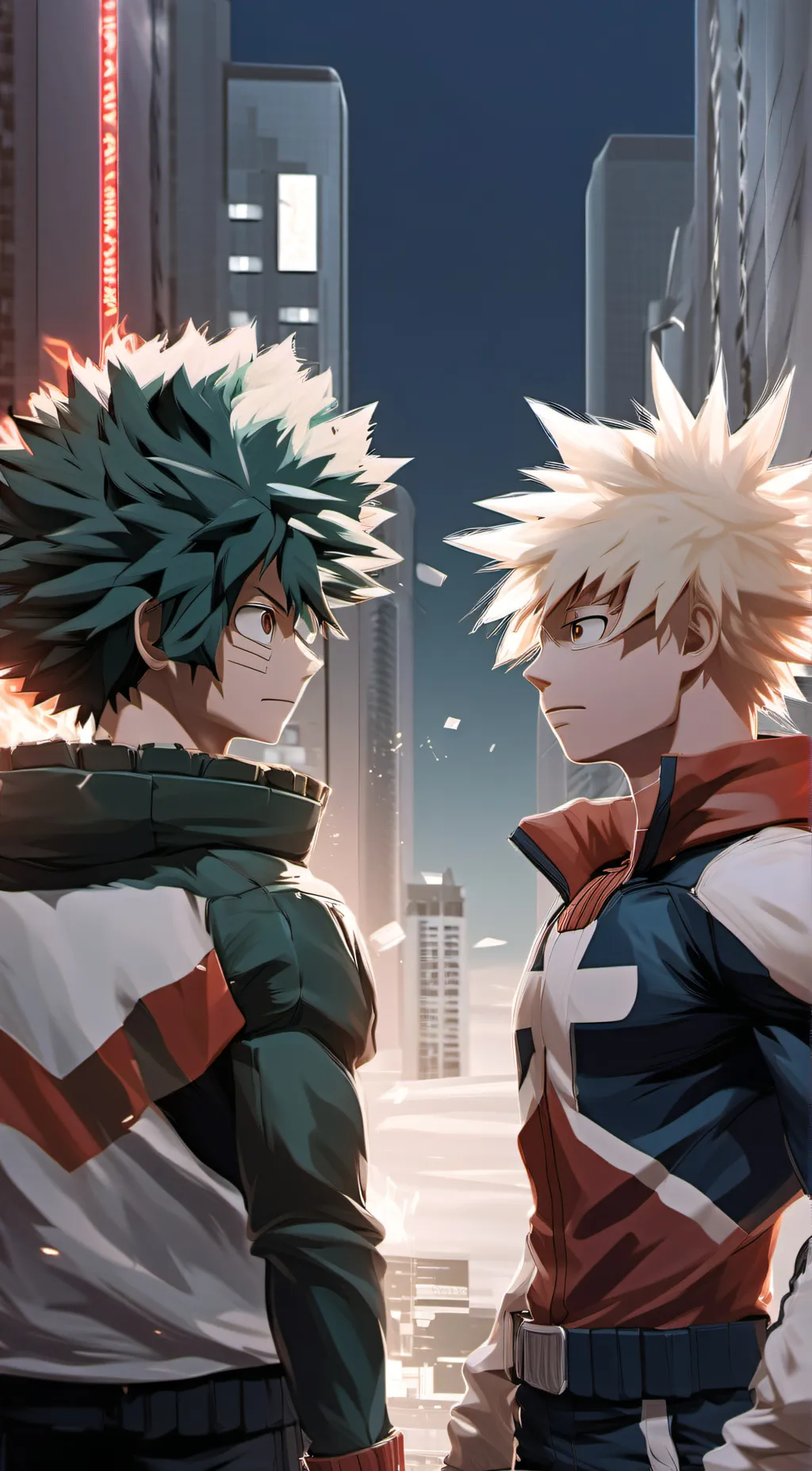 ai character: Bakugou Villain background