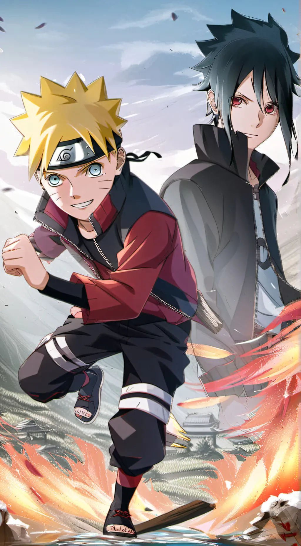 ai character: Boruto  background