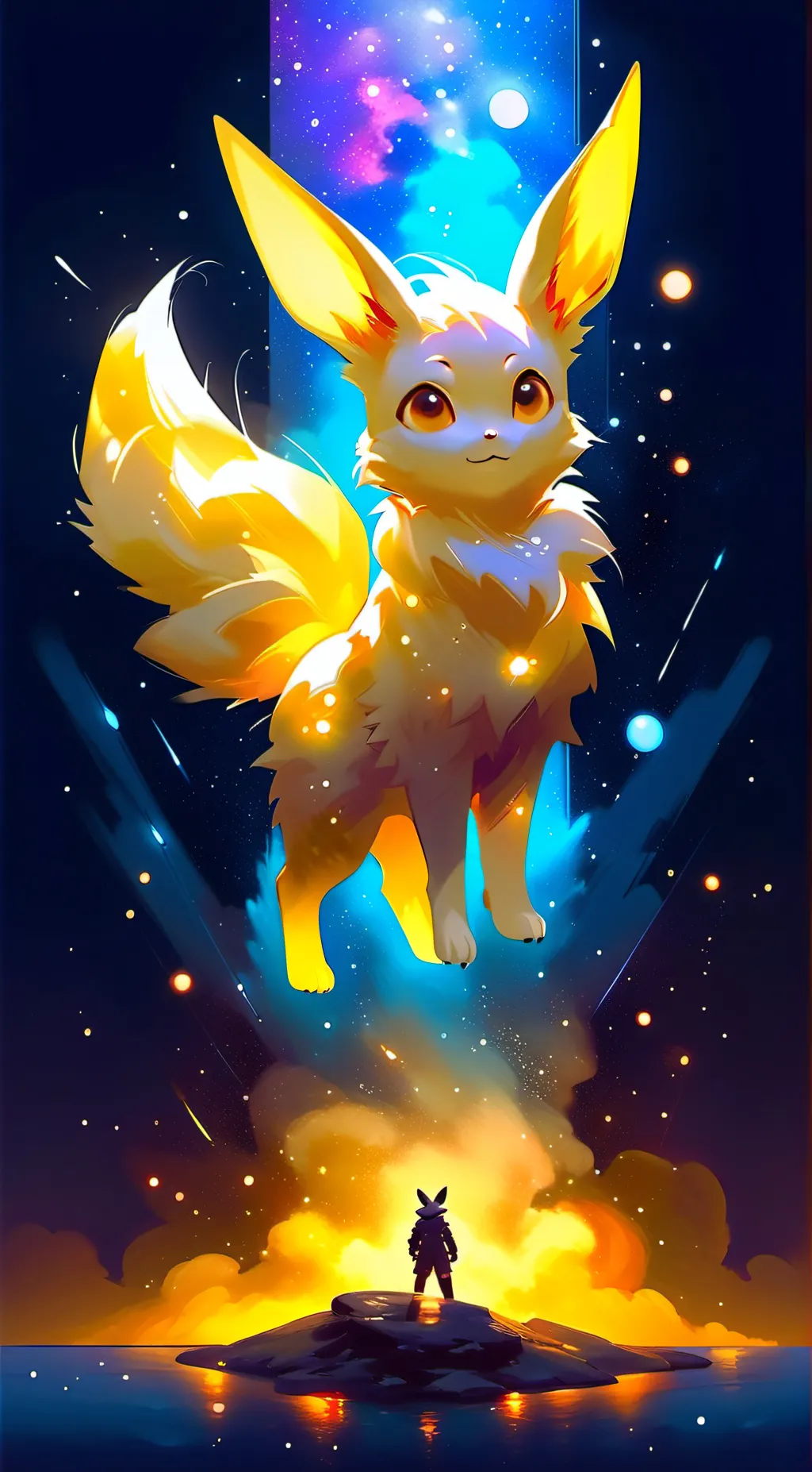 ai character: Gold  background