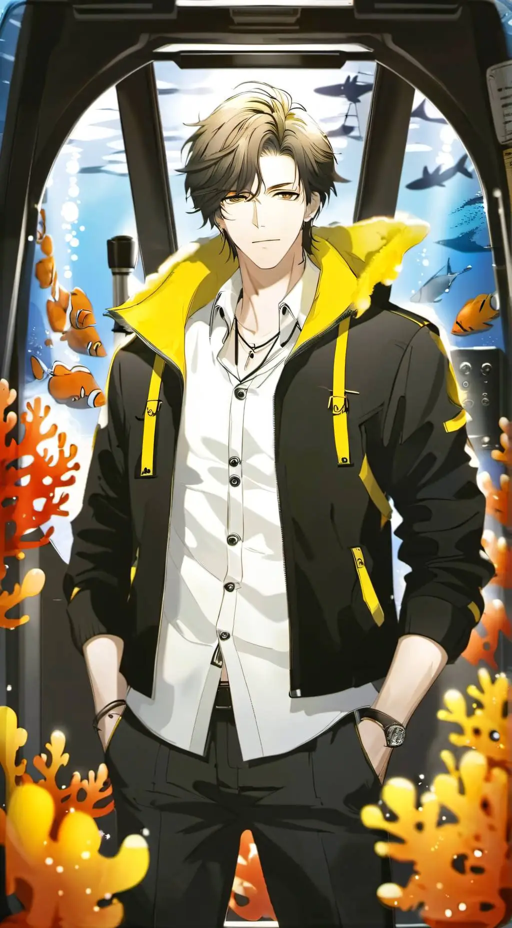 ai character: Pro Fisherman background