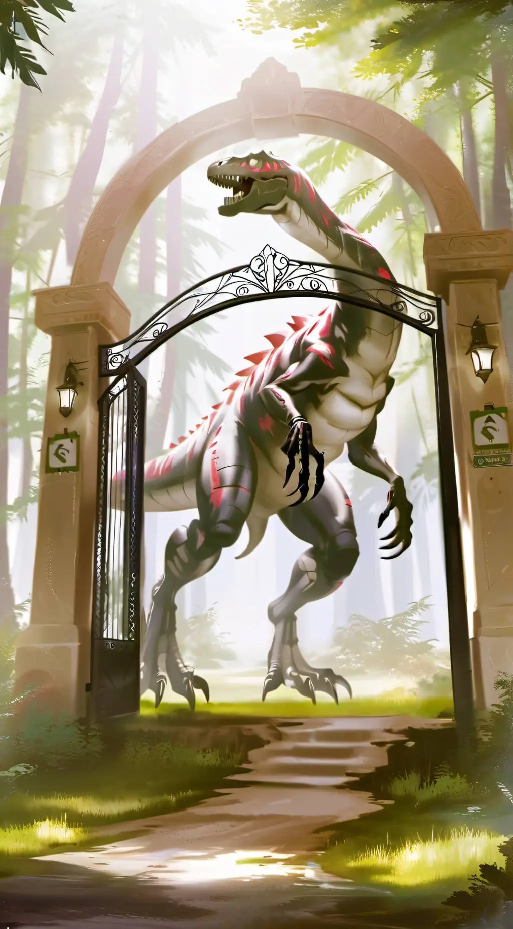 ai character: camp cretaceous background