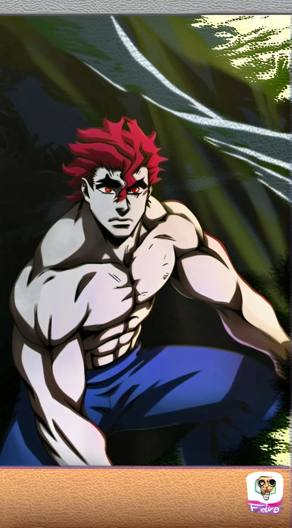 ai character: Santana  background